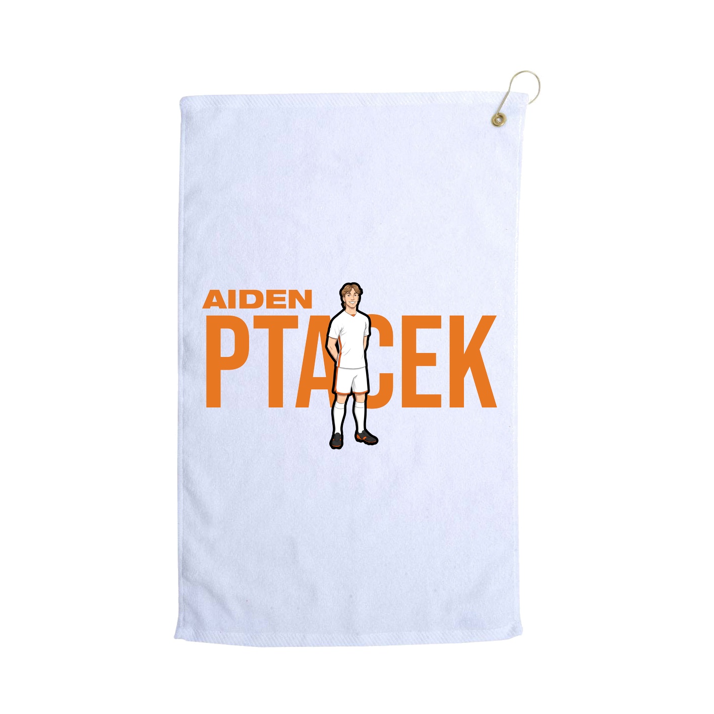 Golf Towel — Player Name in White