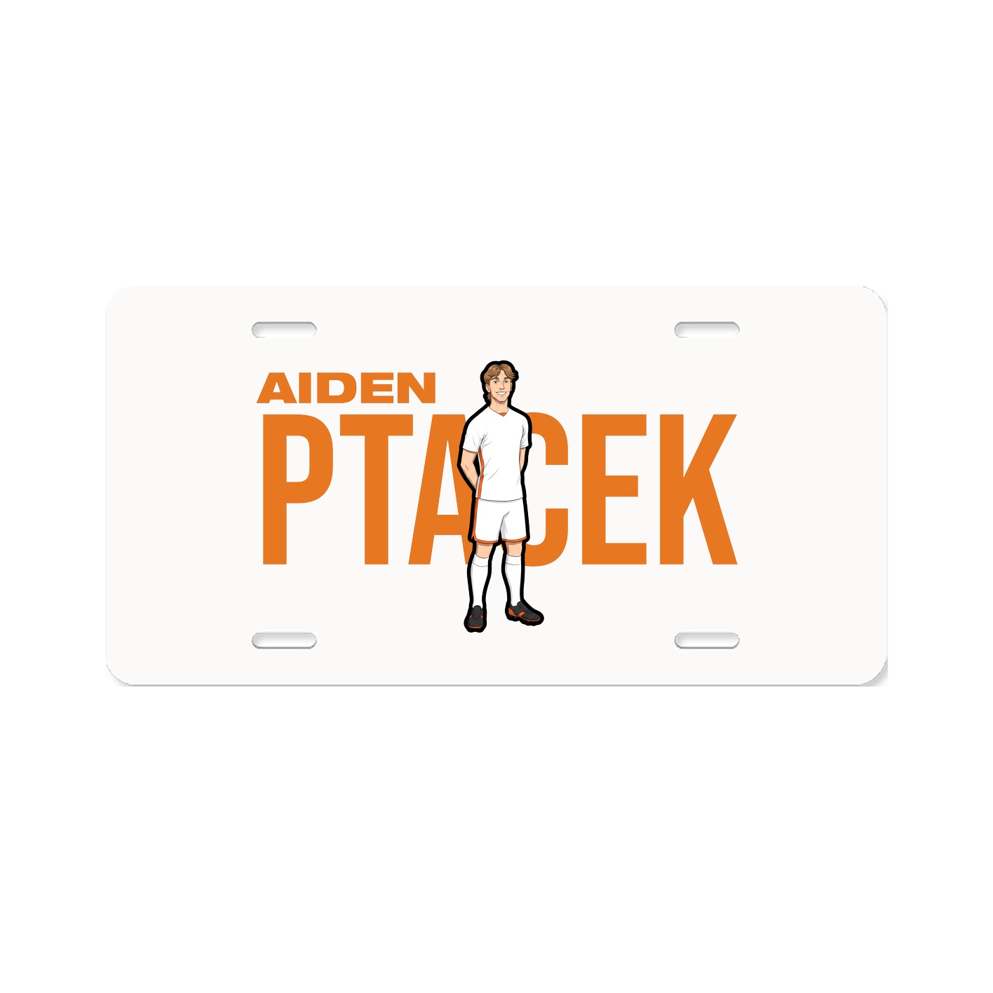License Plate — Player Name in Classic