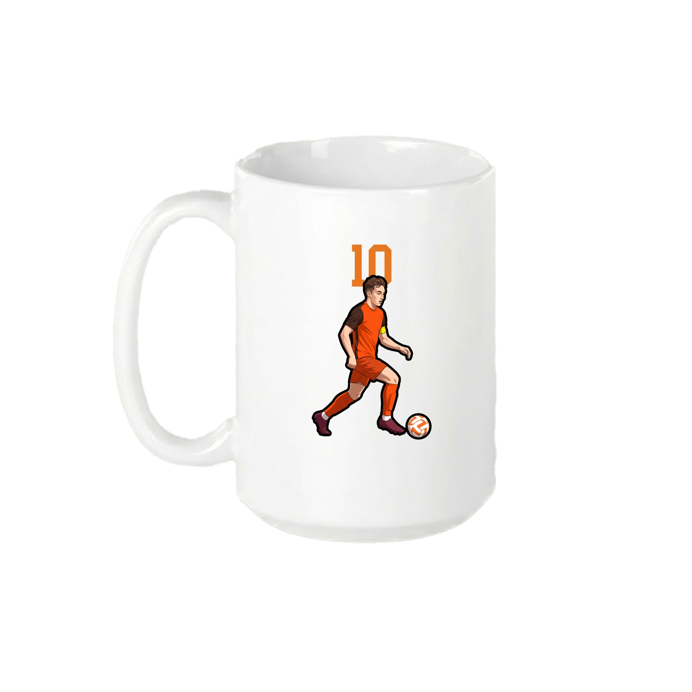 15oz Coffee Mug — Number Top in White