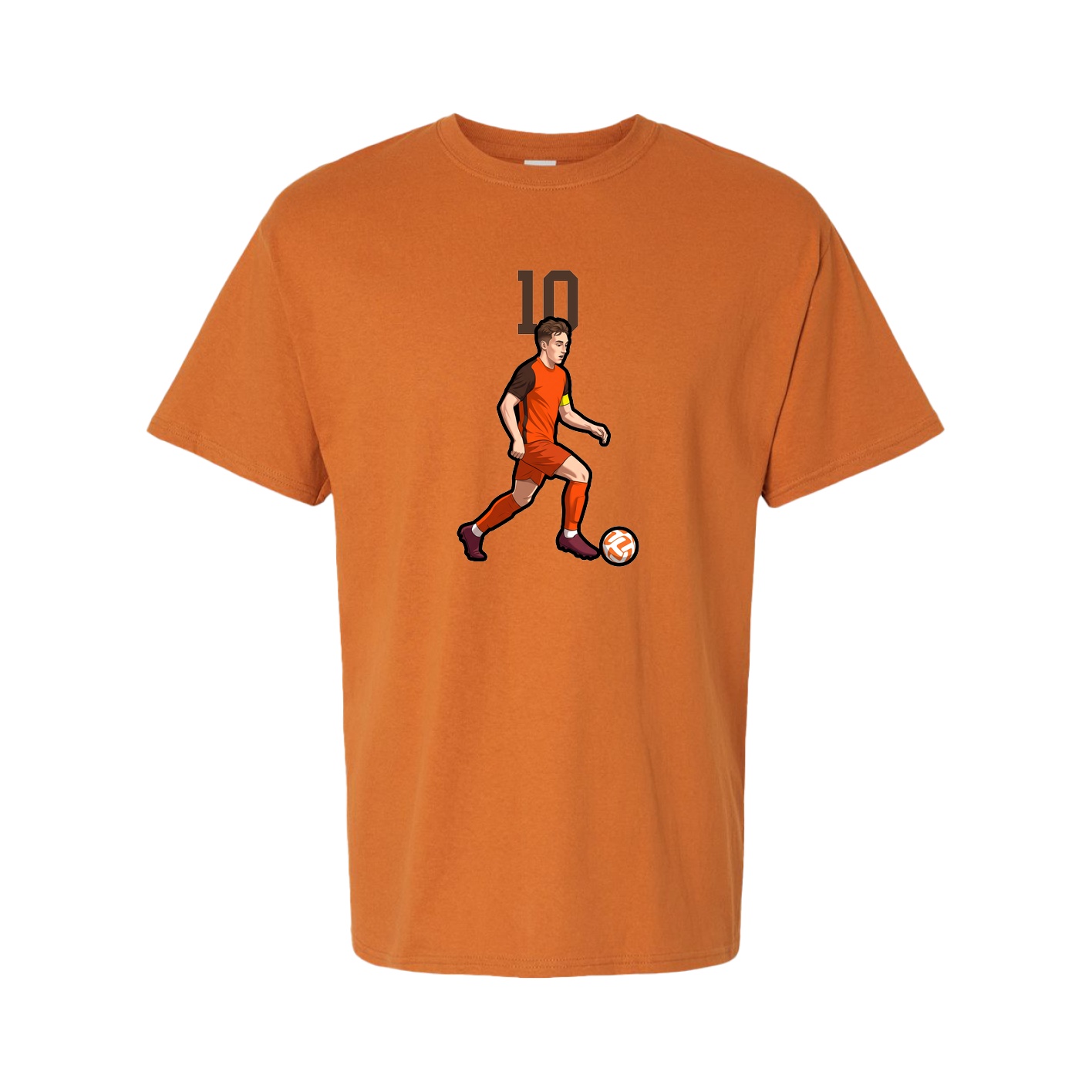 Tee — Number Top in Orange