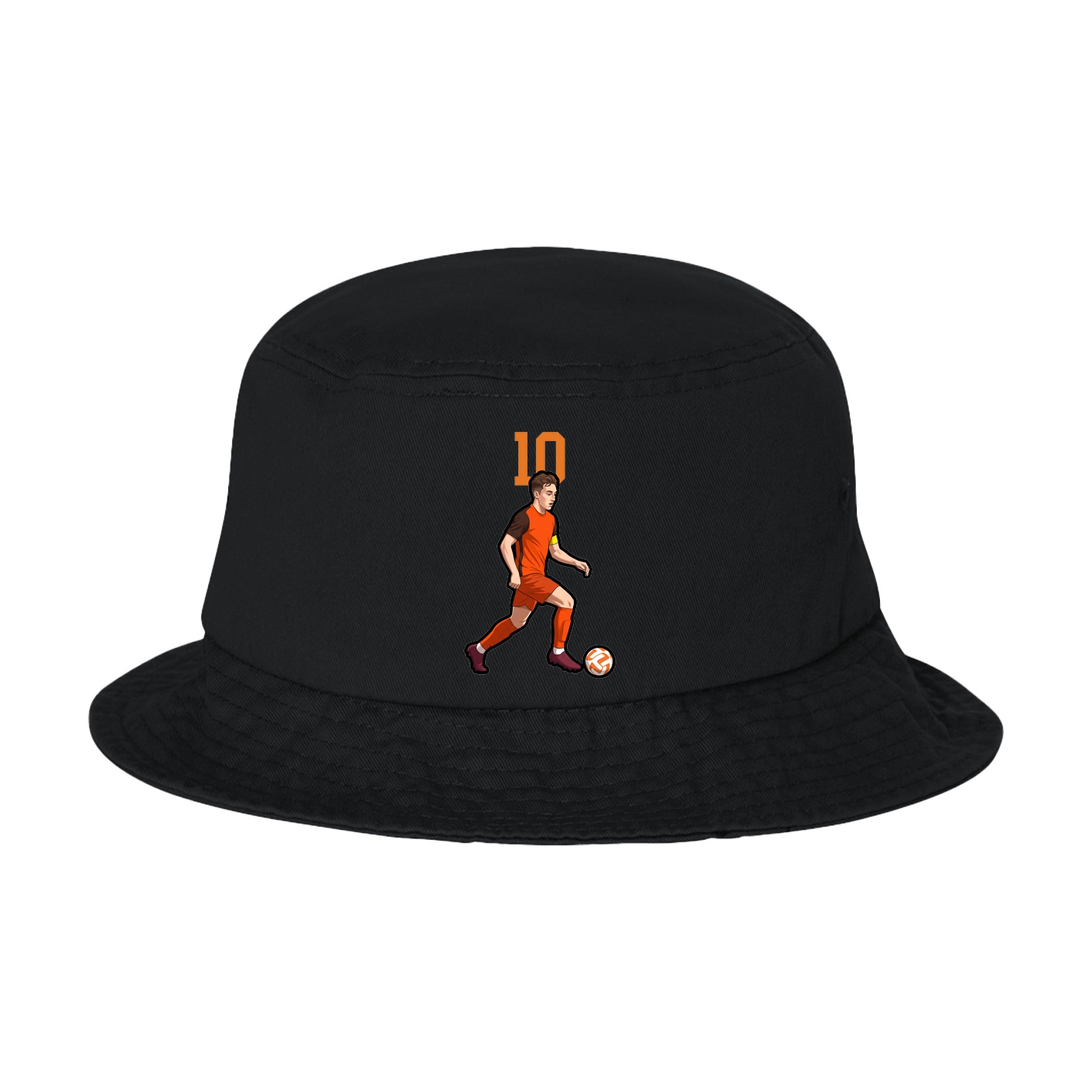 Bucket Cap — Number Top in Black