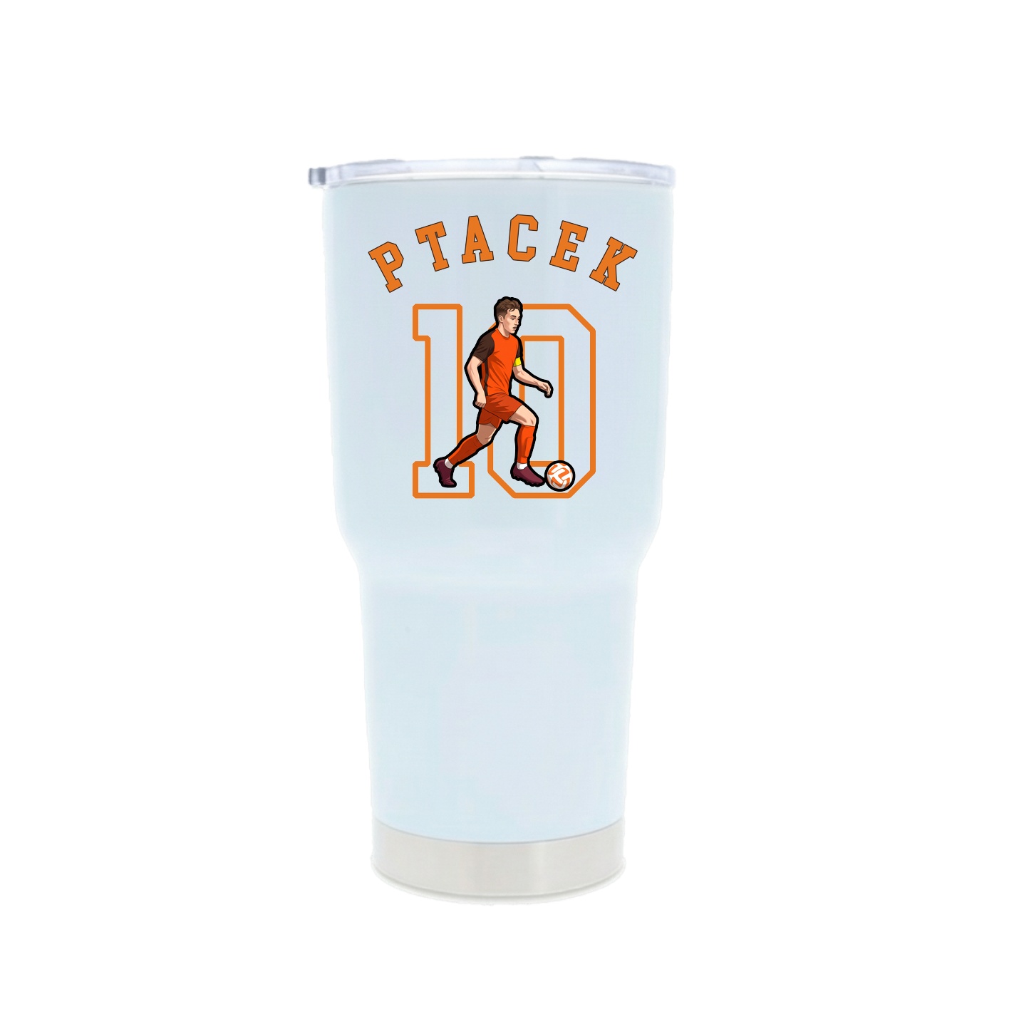 30oz Stainless Steel Tumbler — Shirsey Arch in White