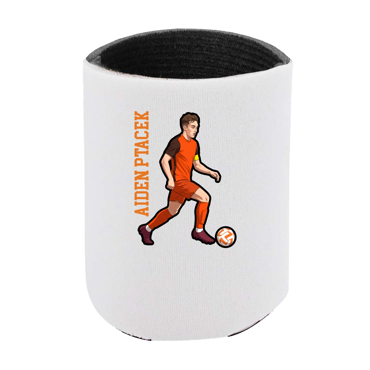 Can Holder — Name Vertical in White