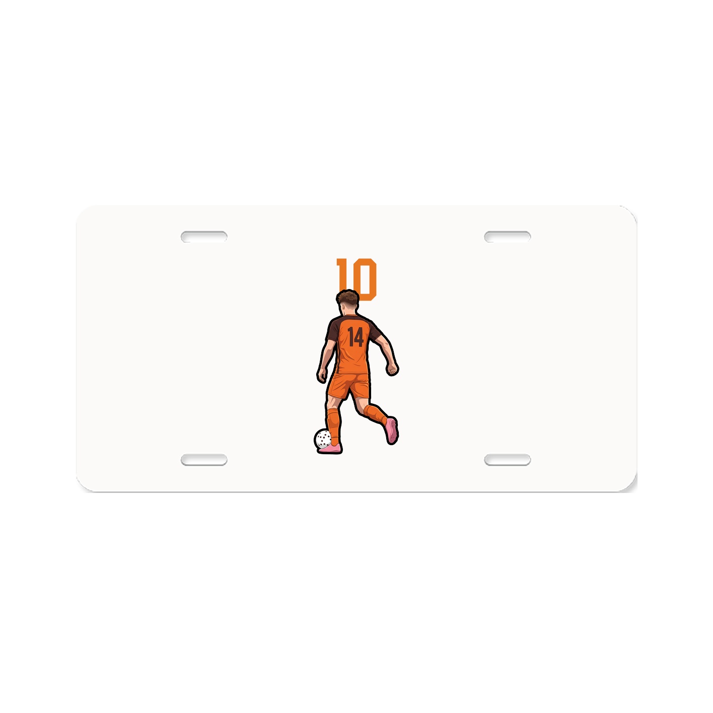 License Plate — Number Top in Classic