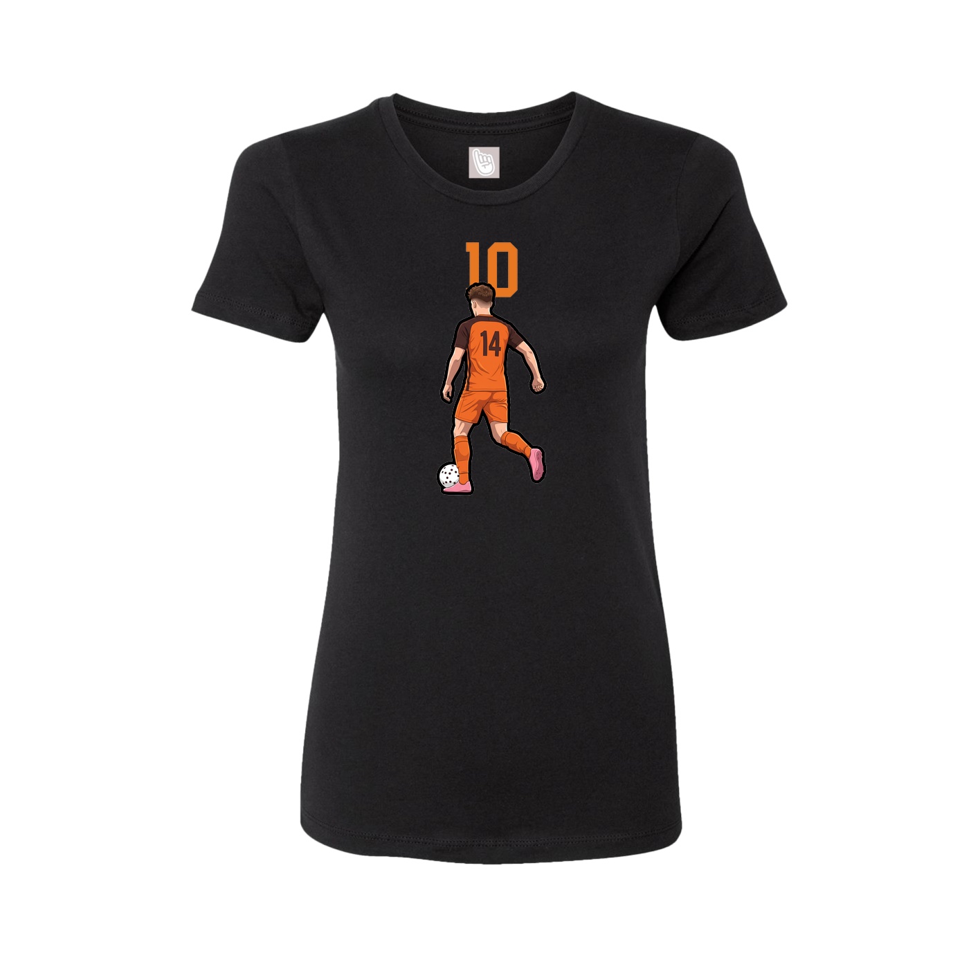 Womens Tee — Number Top in Black