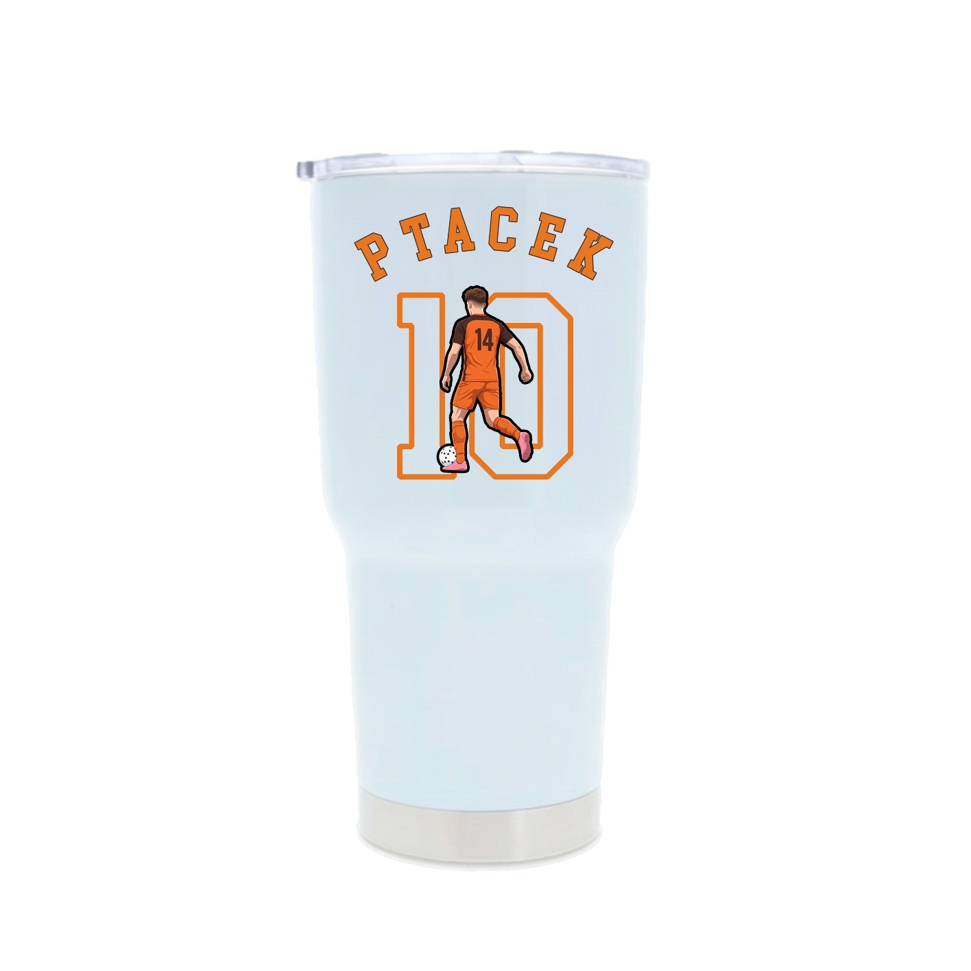 30oz Stainless Steel Tumbler — Shirsey Arch in White