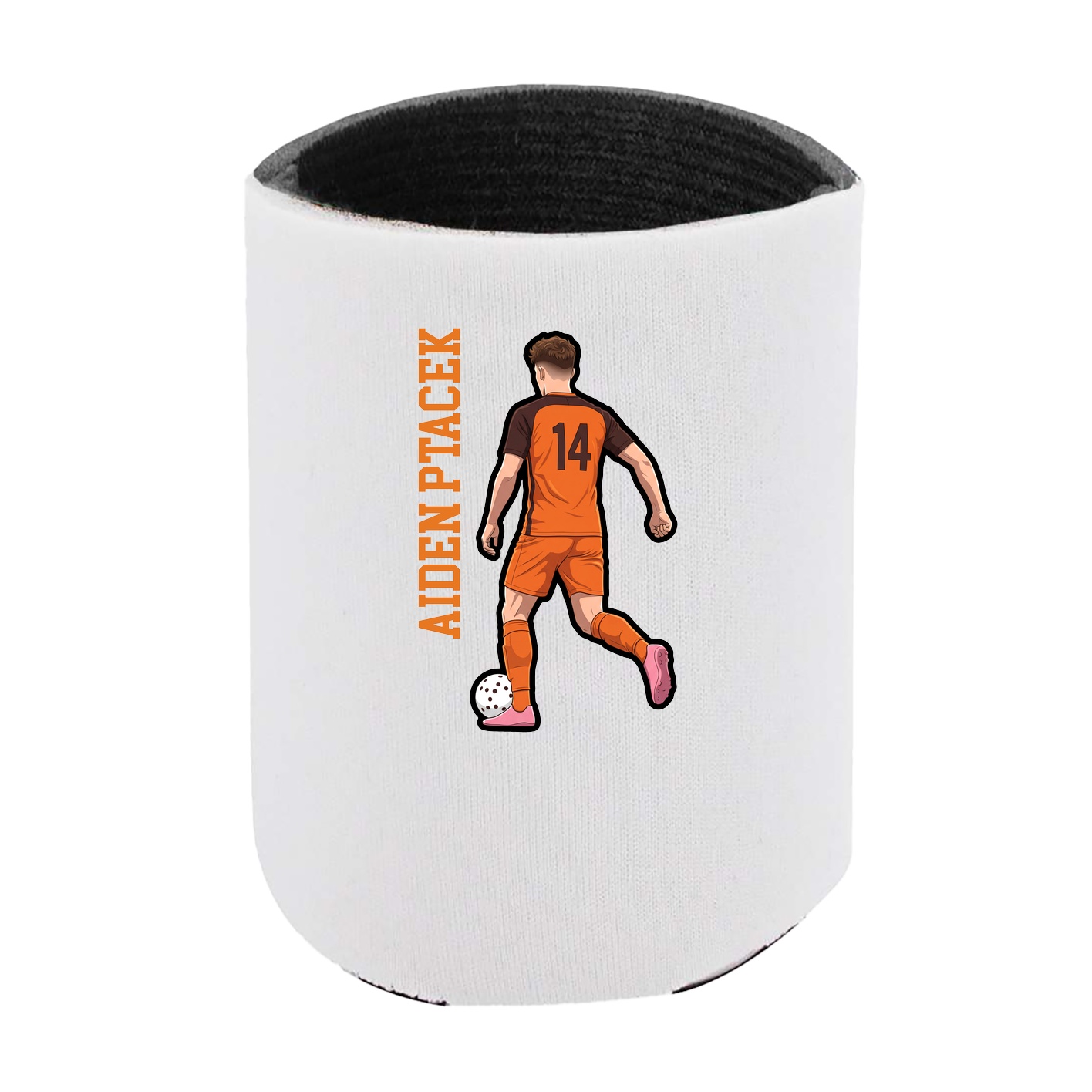 Can Holder — Name Vertical in White