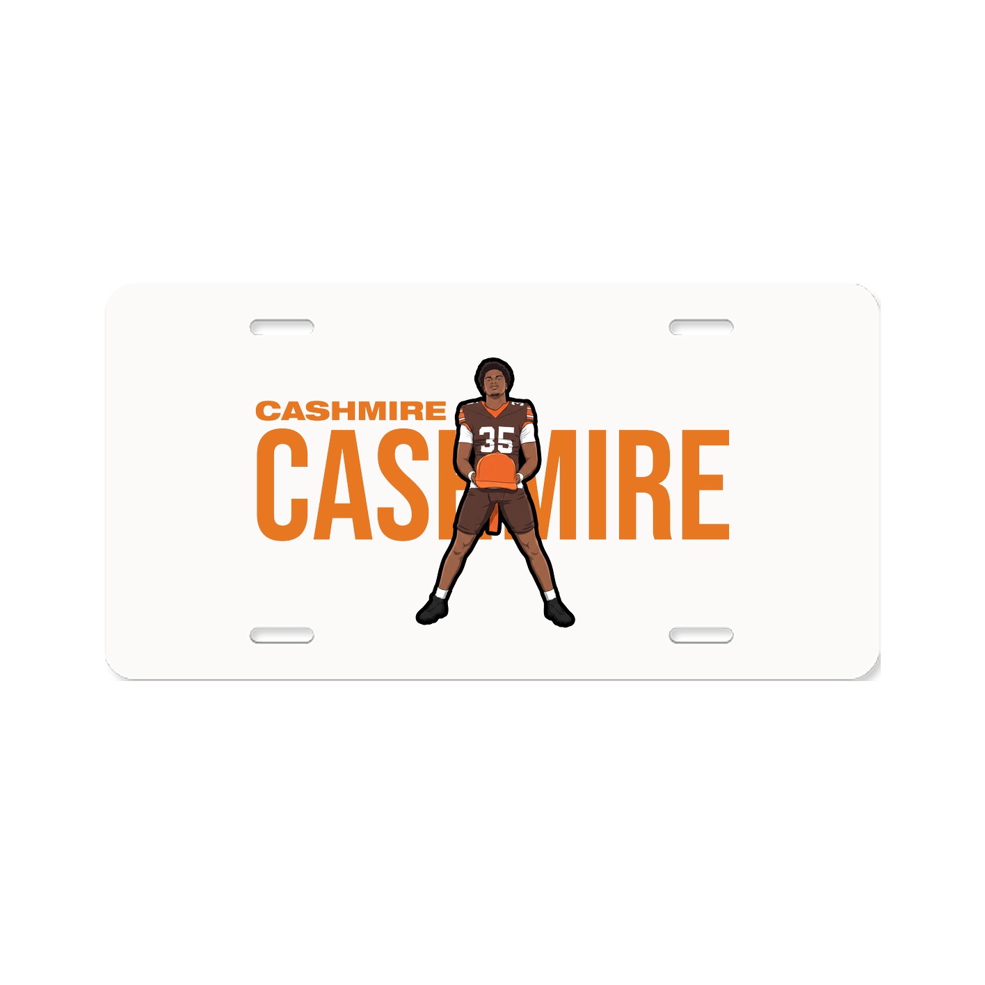 License Plate — Player Name in Classic