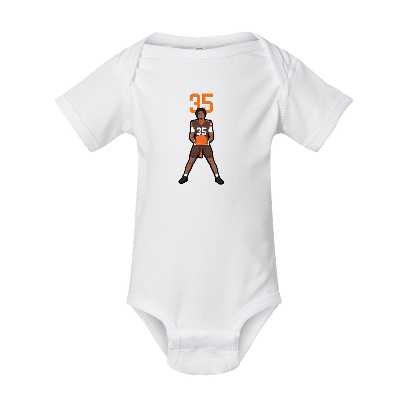 Baby Onesie — Number Top in White