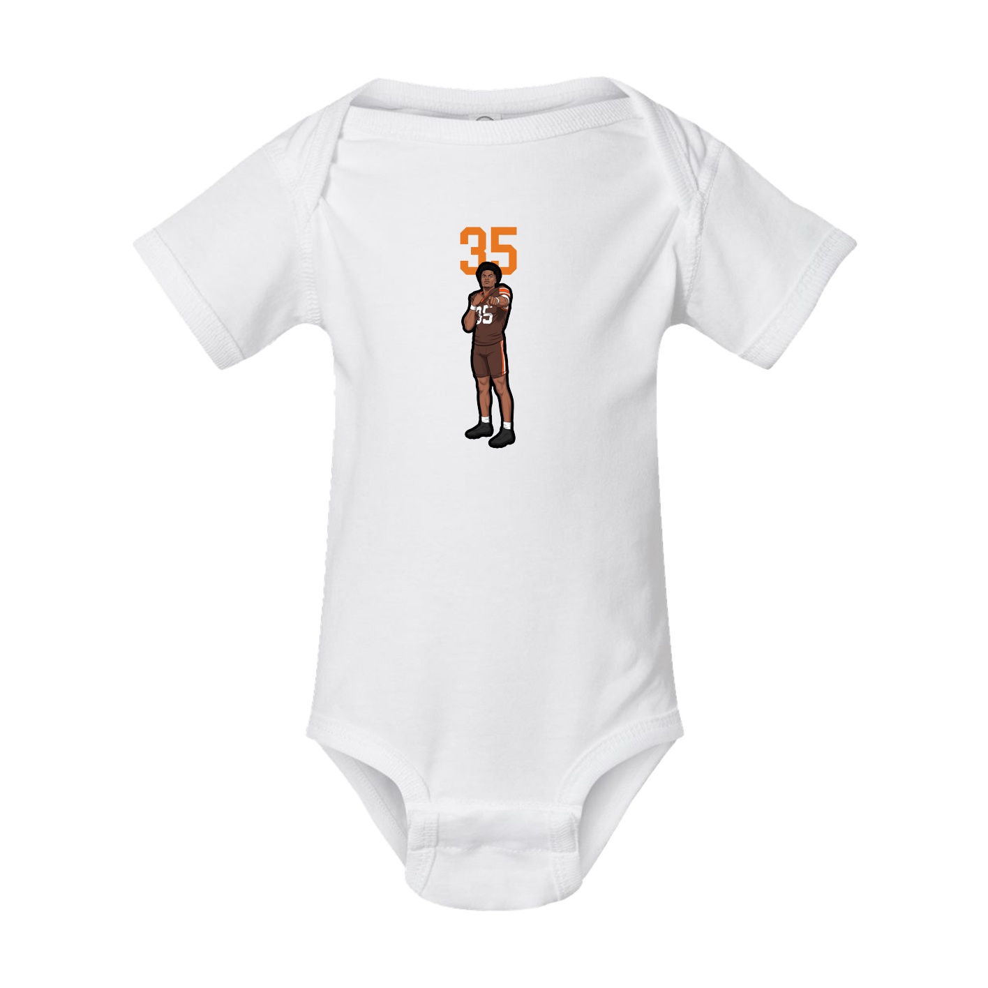 Baby Onesie — Number Top in White