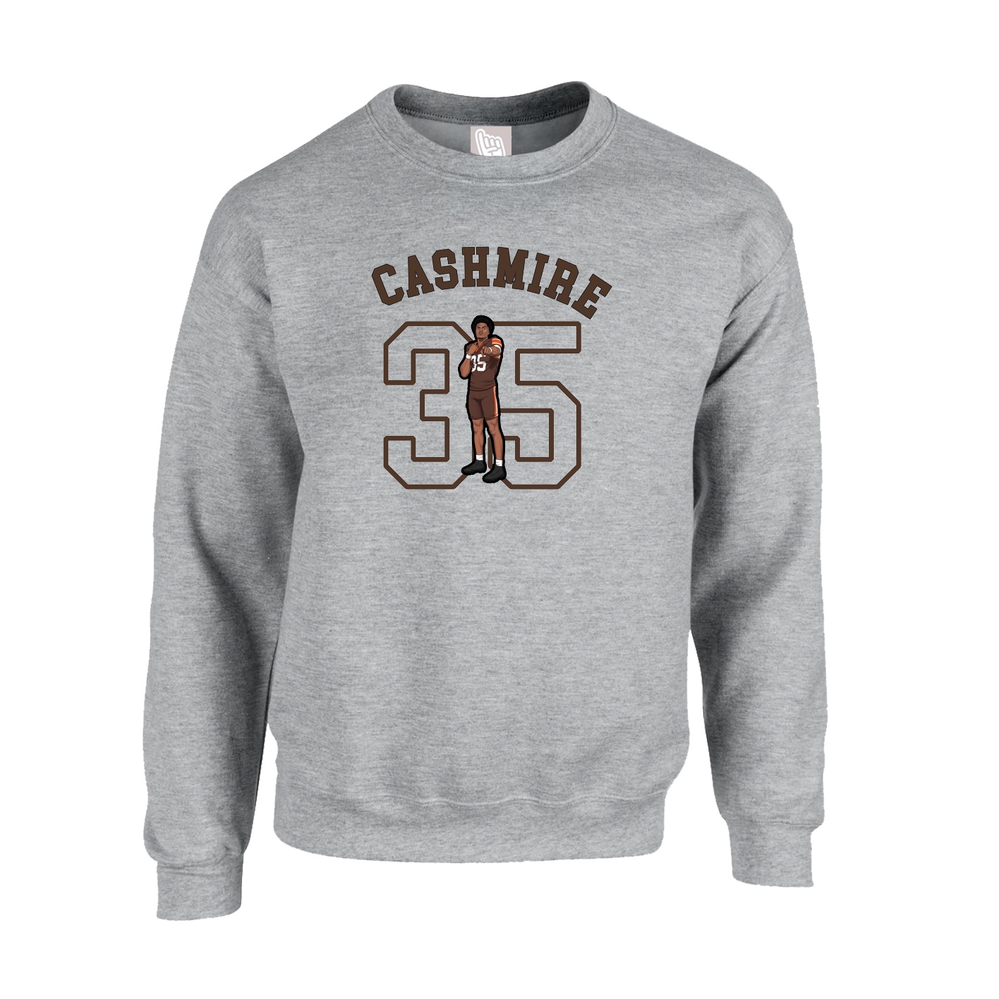 Fleece Crew — Shirsey Arch in Grey