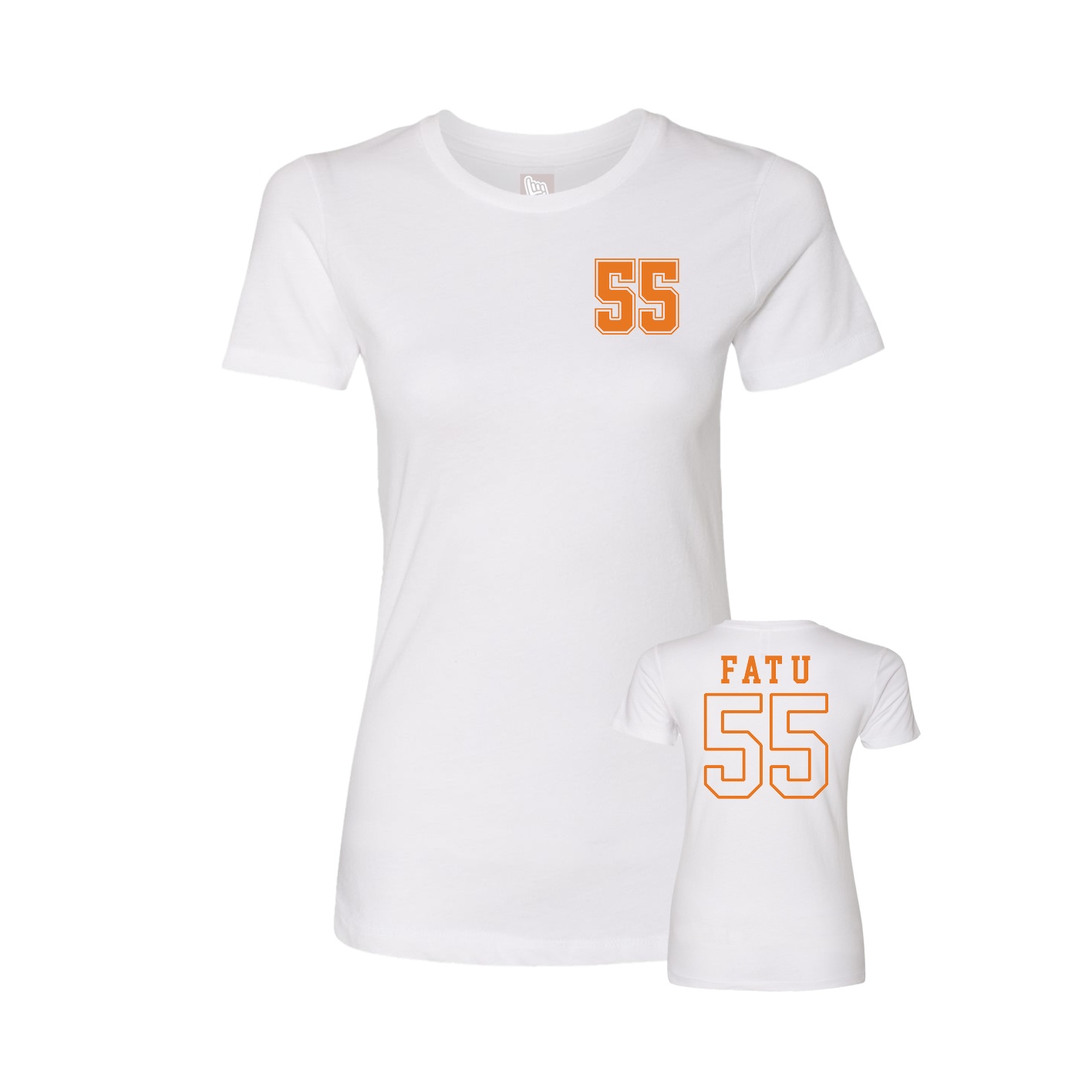 Womens Tee — Chest Back in White