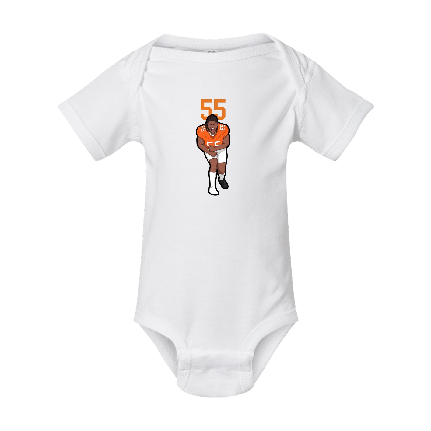 Baby Onesie — Number Top in White