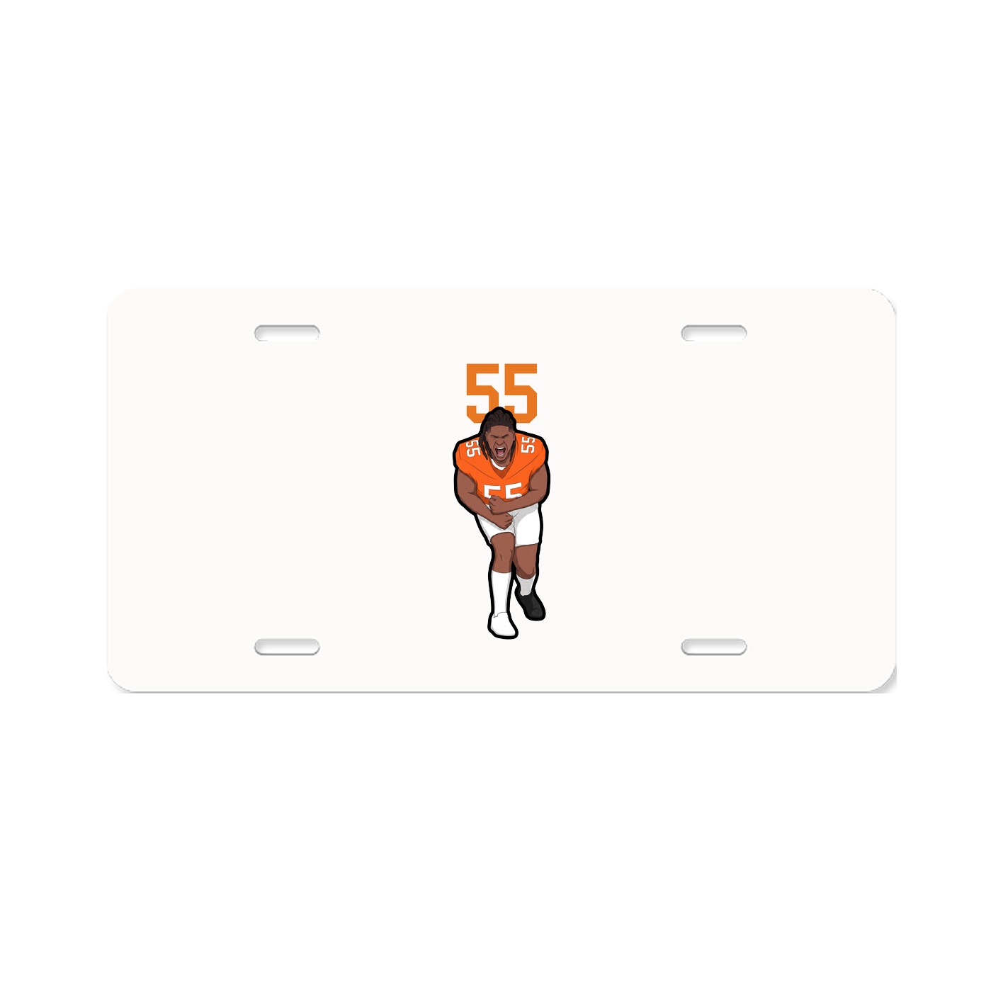License Plate — Number Top in Classic