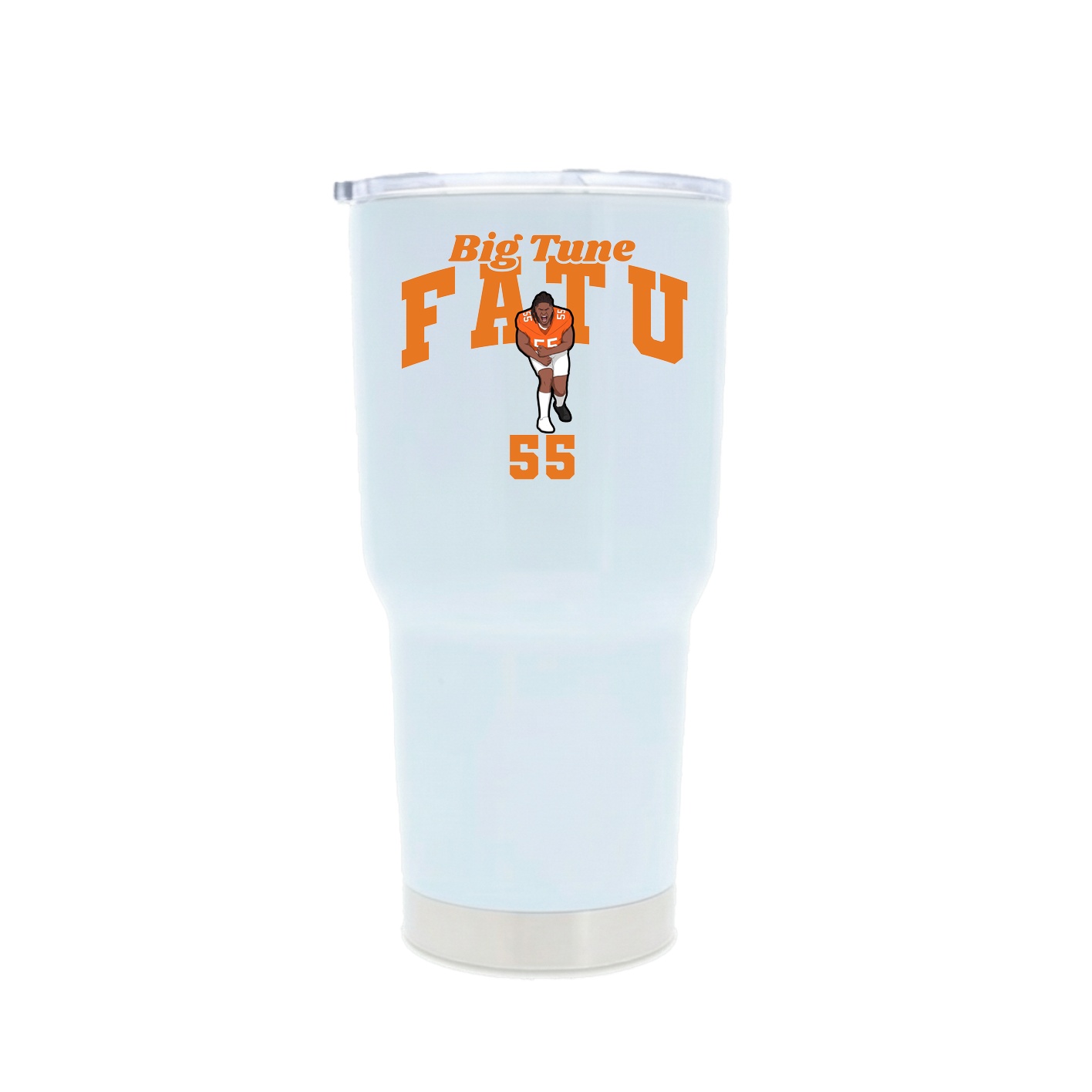 30oz Stainless Steel Tumbler — Signature Arch in White