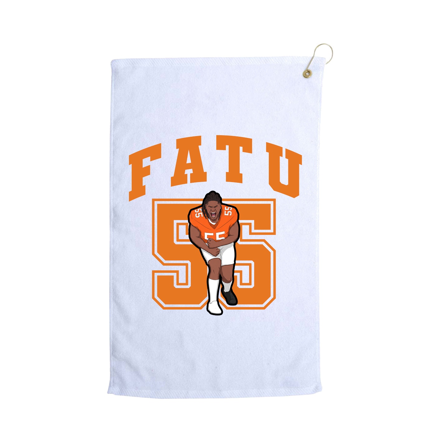 Golf Towel — Number in White