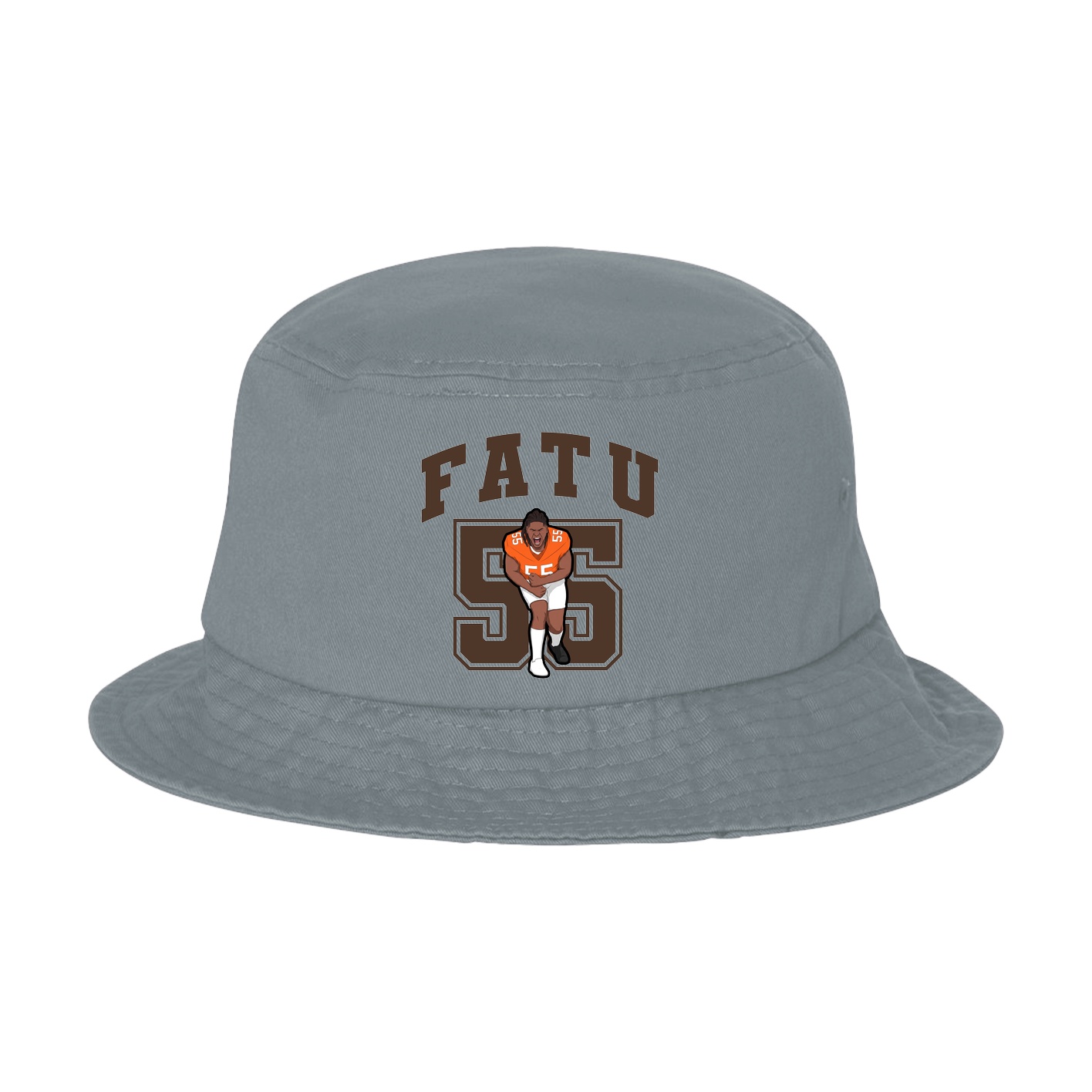 Bucket Cap — Number in Grey