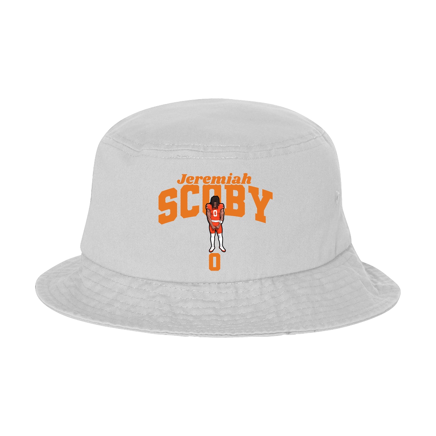 Bucket Cap — Signature Arch in White