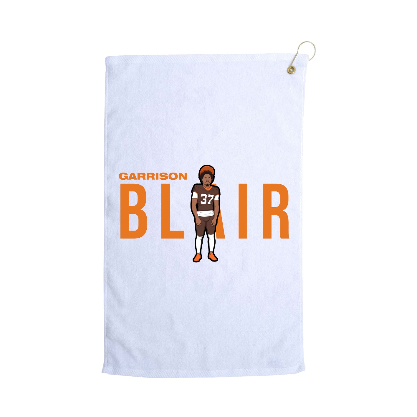 Golf Towel — Player Name in White
