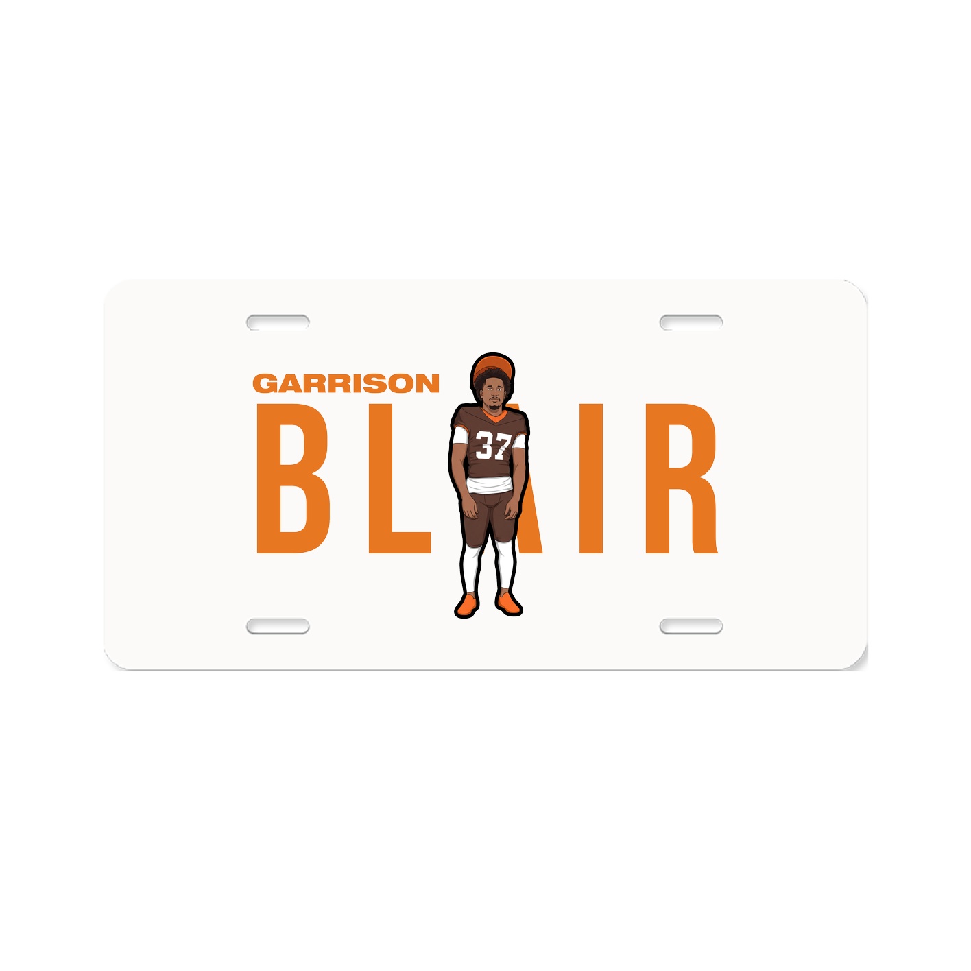 License Plate — Player Name in Classic