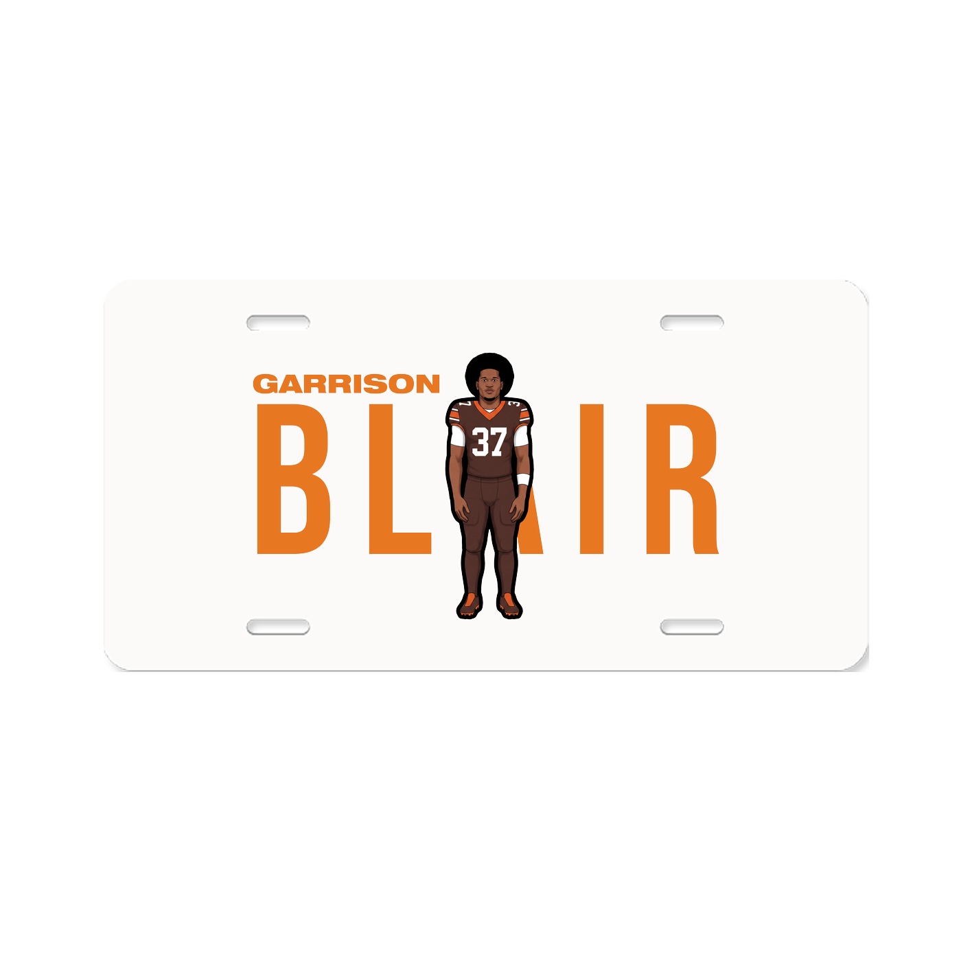 License Plate — Player Name in Classic
