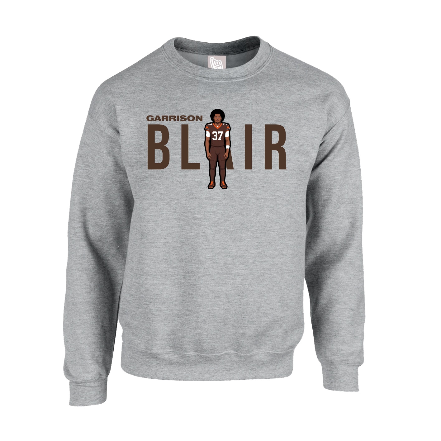 Fleece Crew — Player Name in Grey