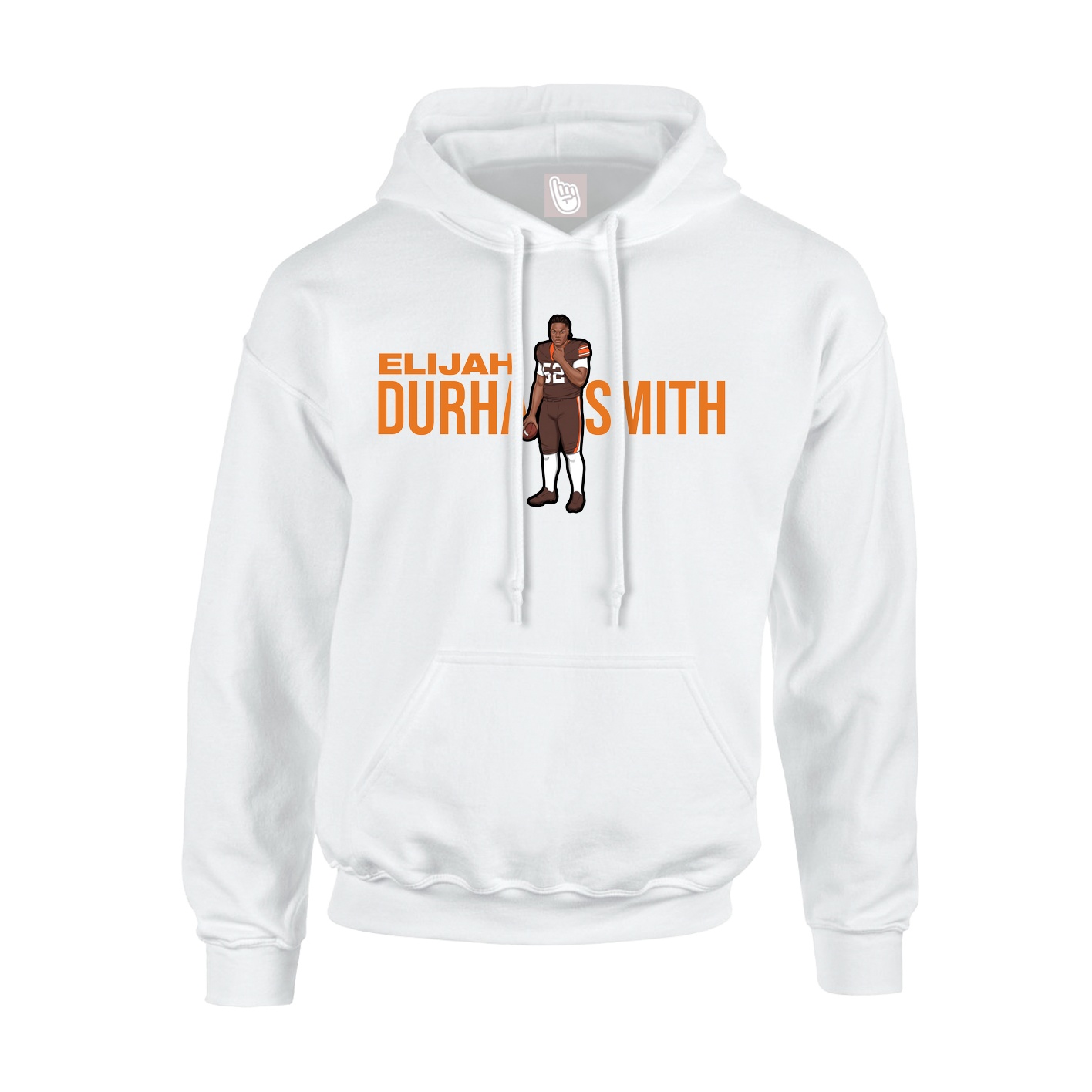 Youth Hoodie — Player Name in White