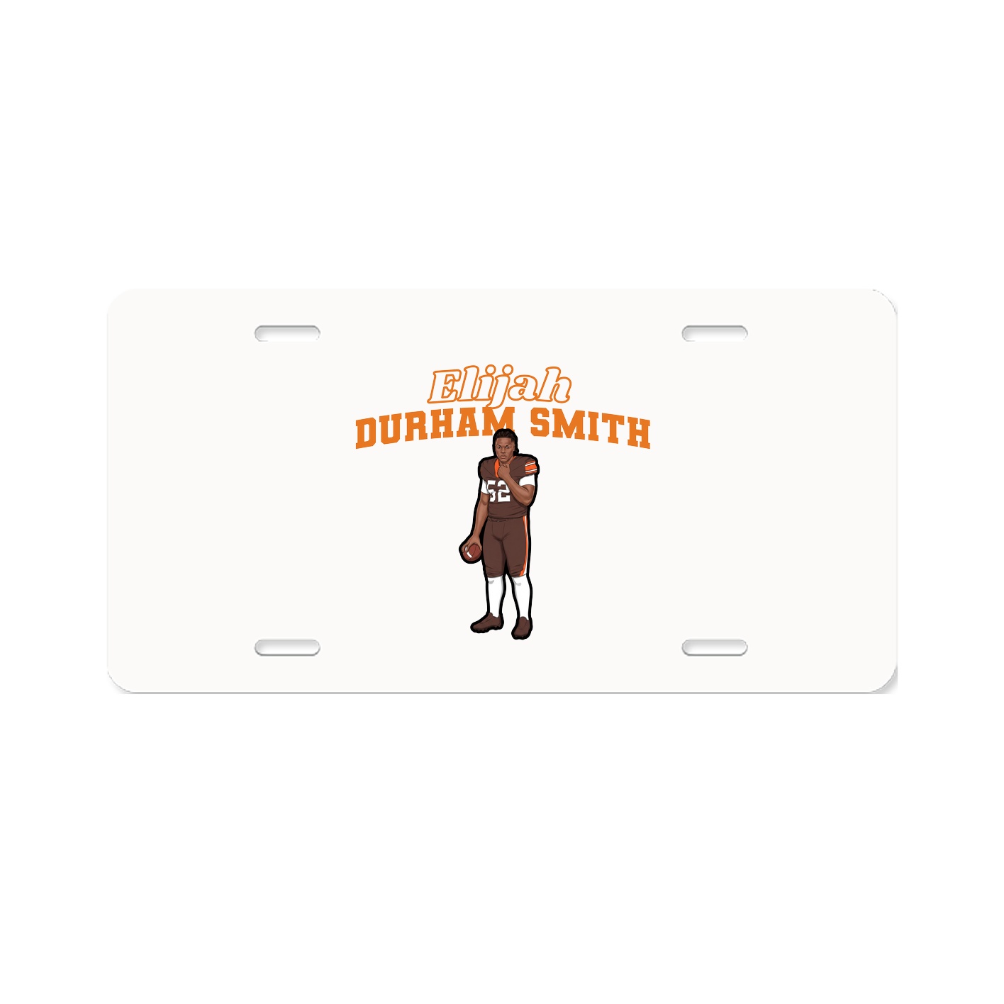 License Plate — Name Arch in Classic
