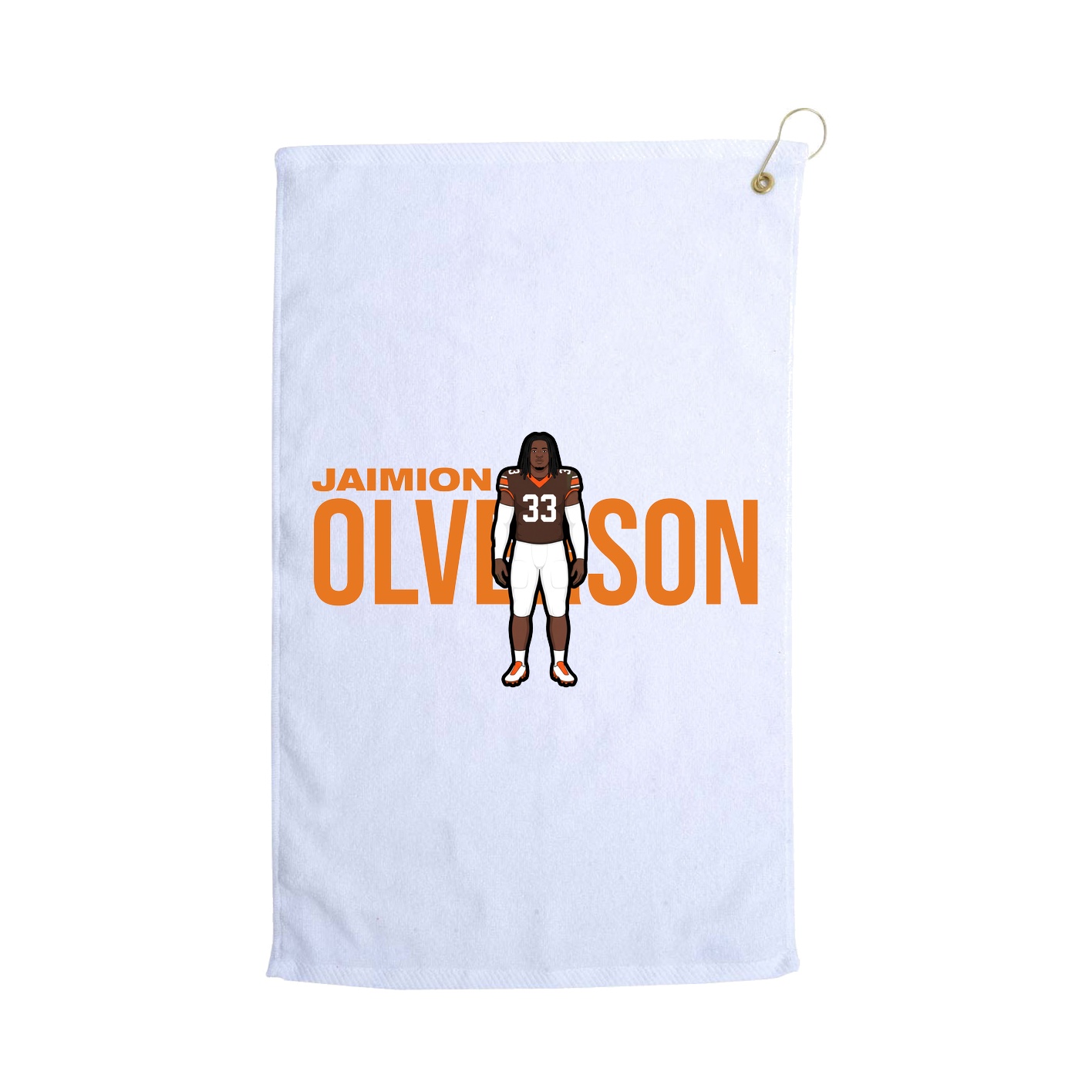 Golf Towel — Player Name in White