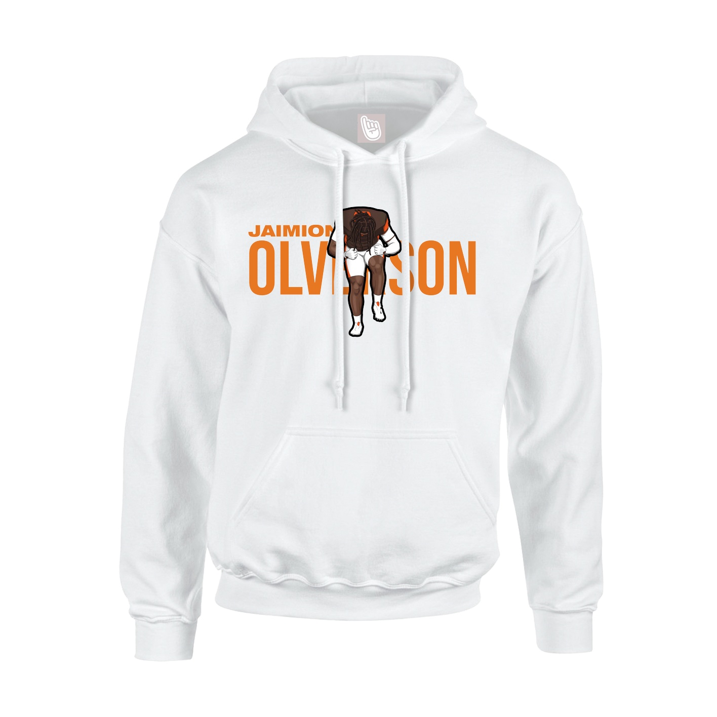 Hoodie — Player Name in White