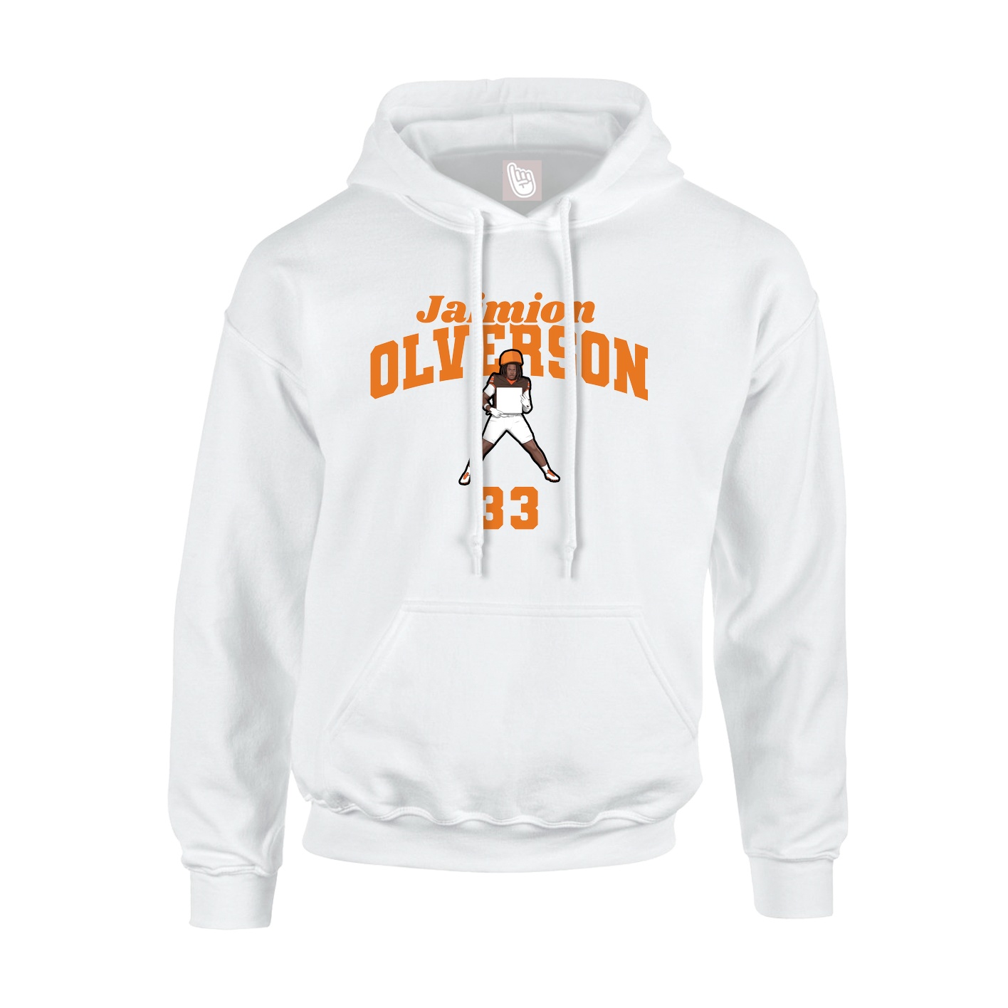 Youth Hoodie — Signature Arch in White