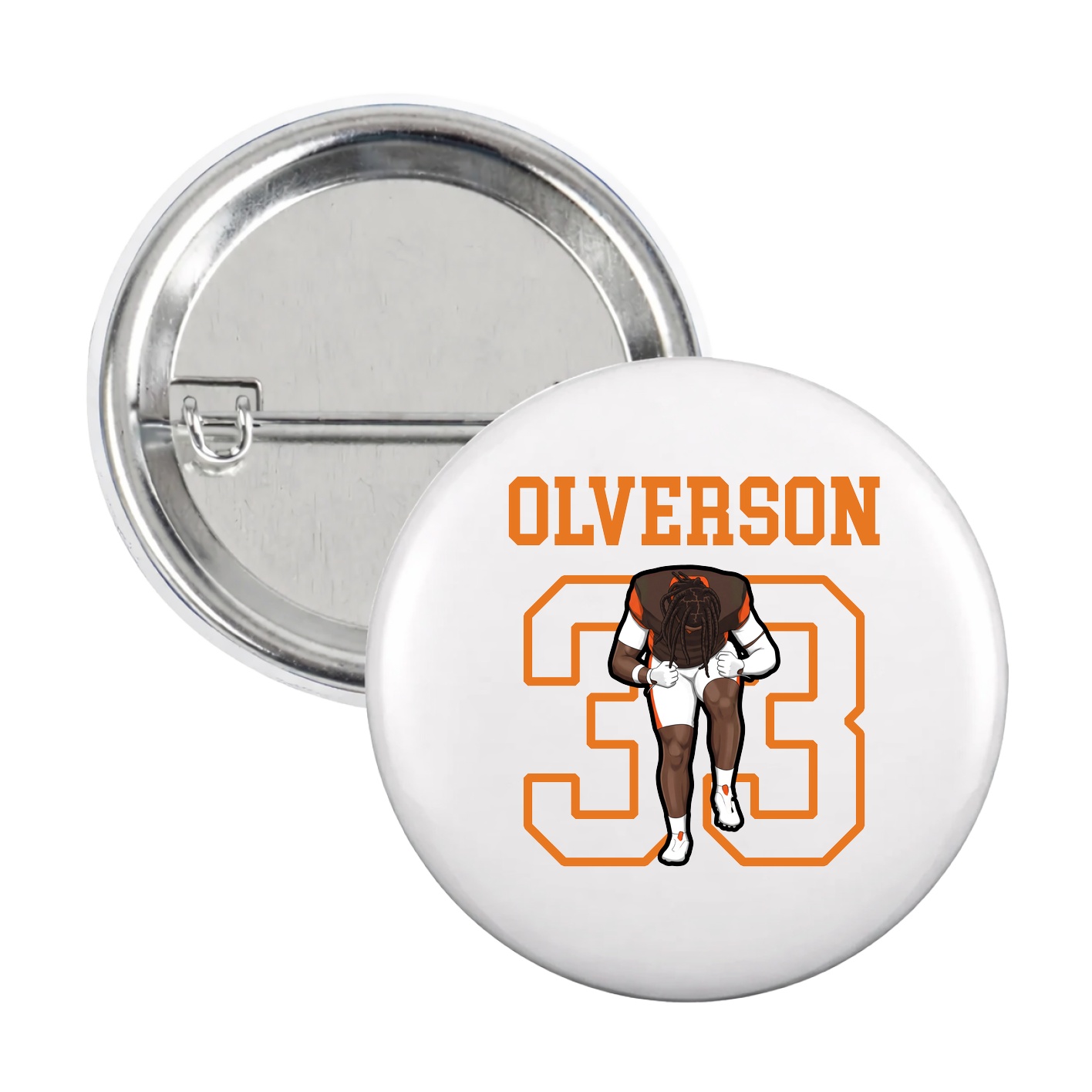 Game Day Button — Shirsey in White