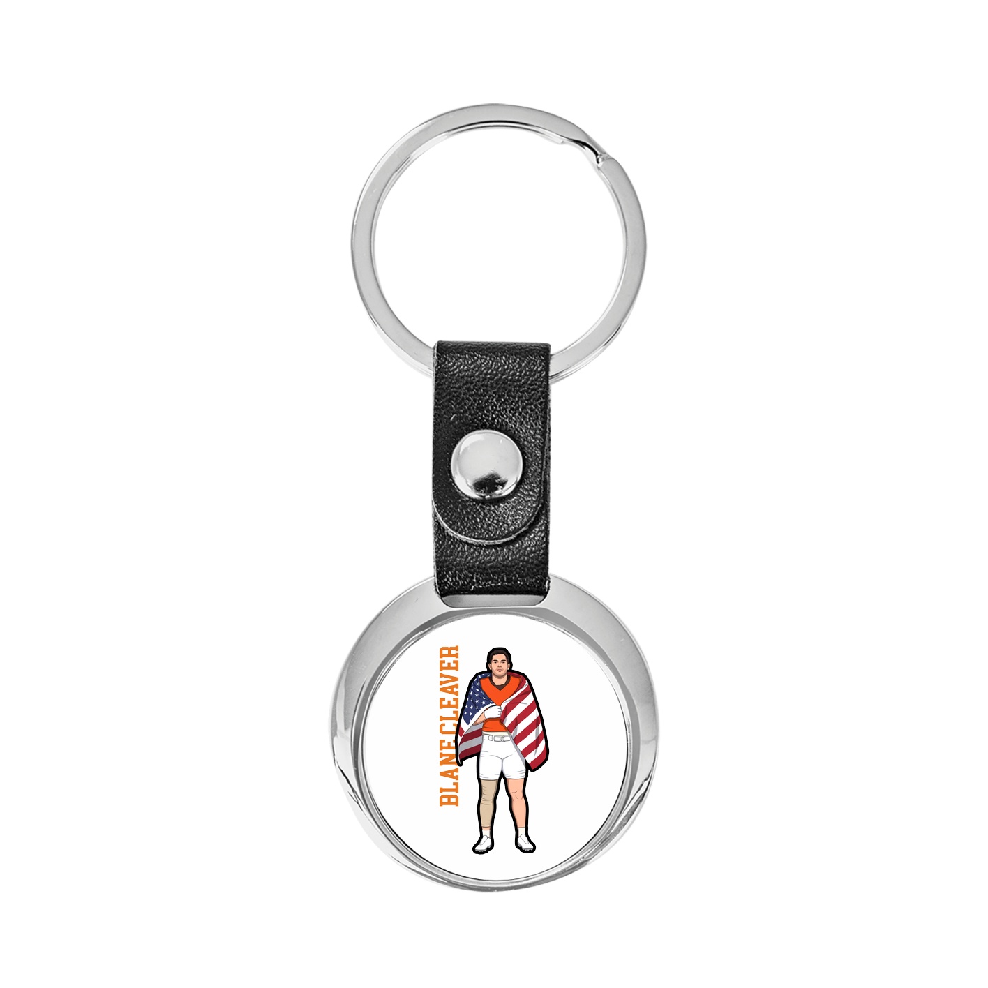 Key Chain — Name Vertical in Classic