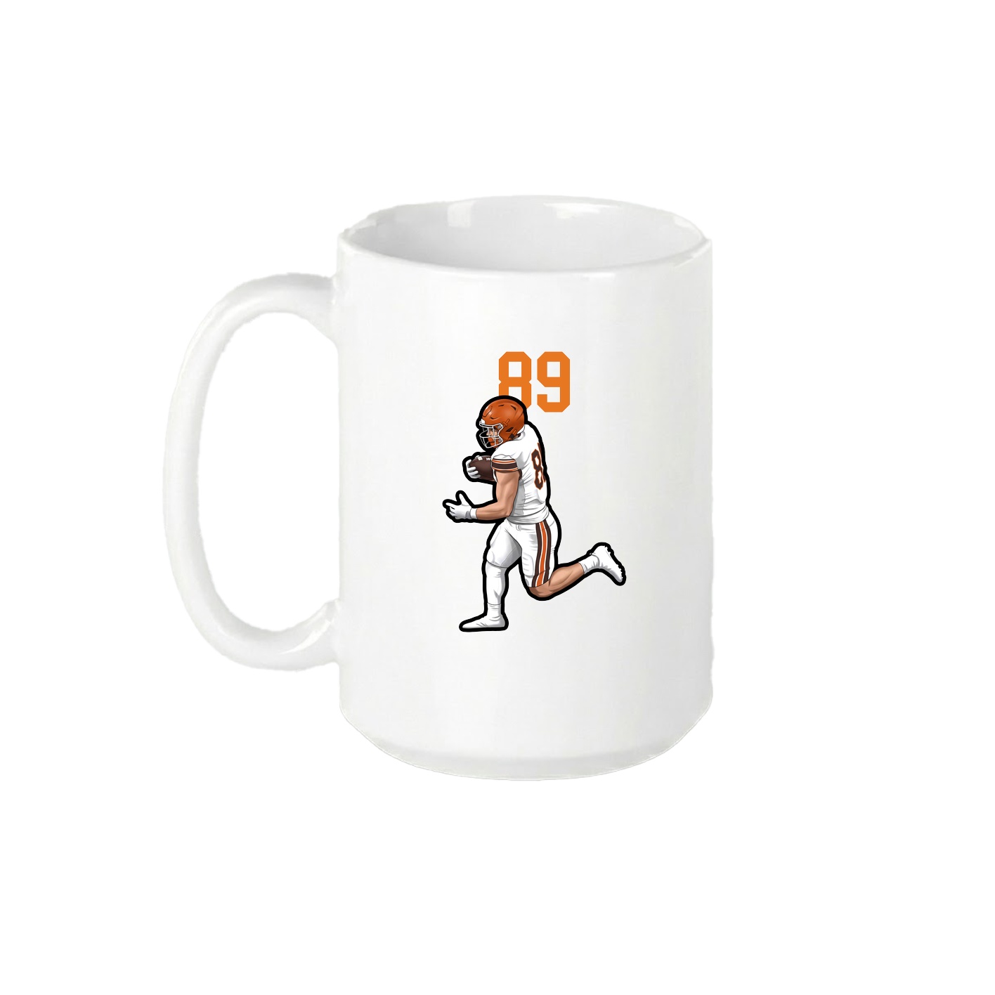 15oz Coffee Mug — Number Top in White