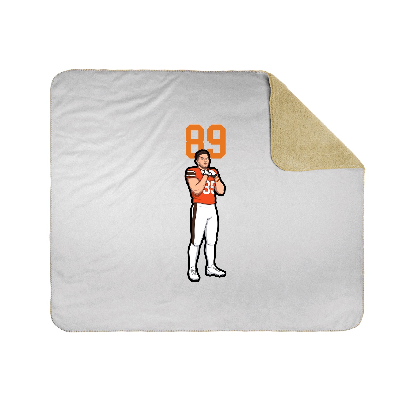 50x60 Sherpa Lined Throw Blanket