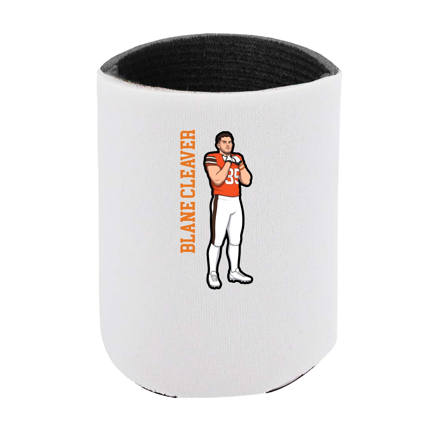 Can Holder — Name Vertical in White