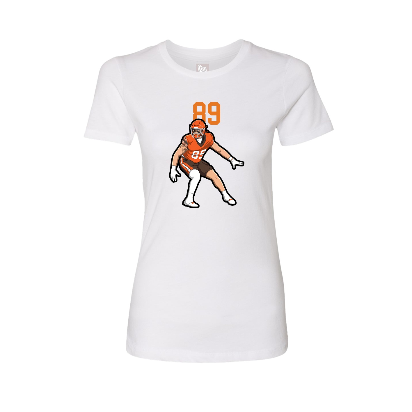 Womens Tee — Number Top in White