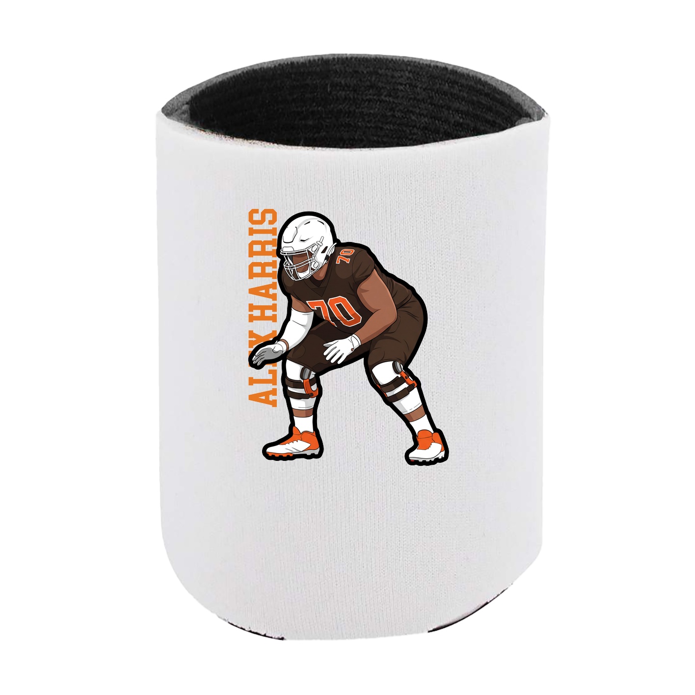 Can Holder — Name Vertical in White