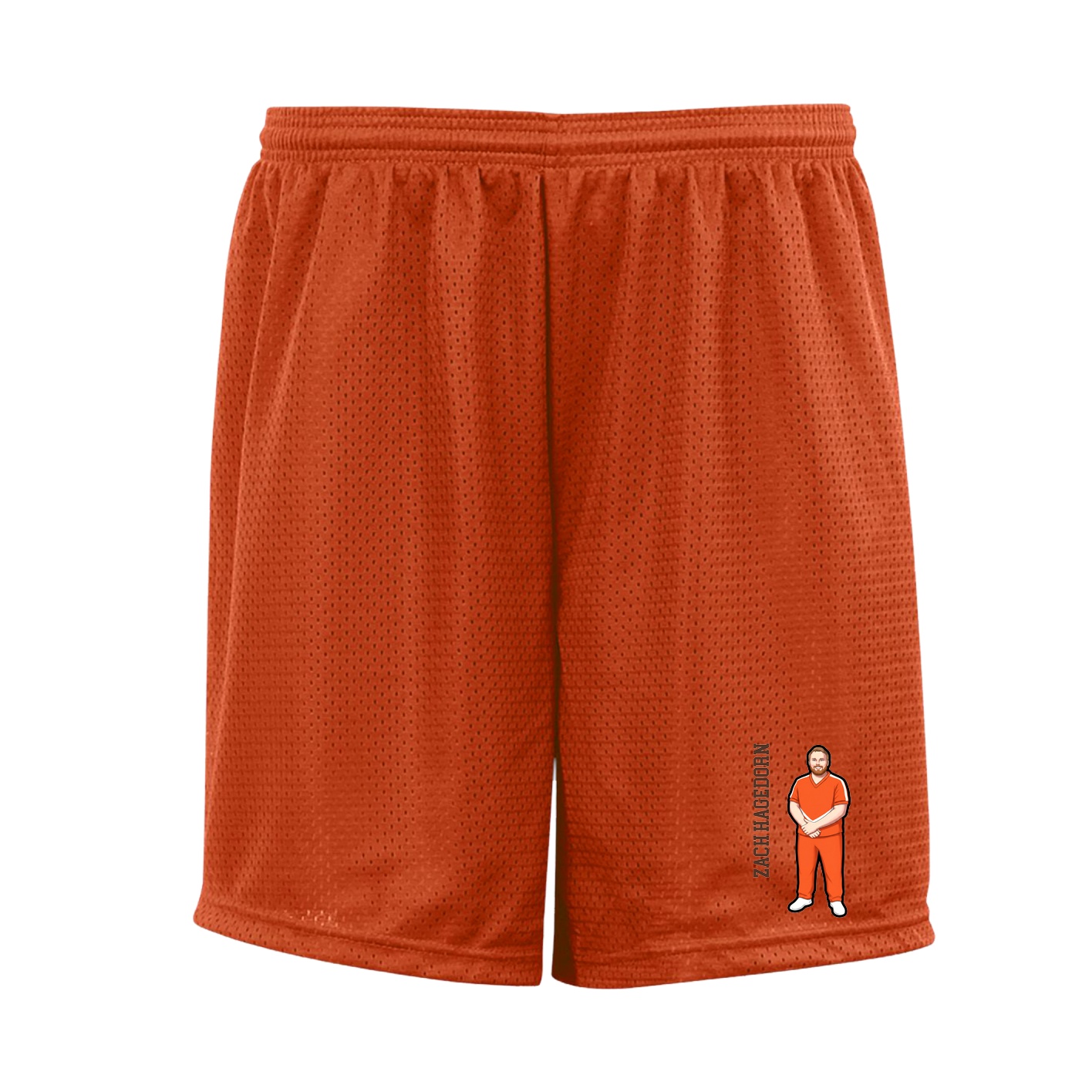 Shorts — Name Vertical in Orange