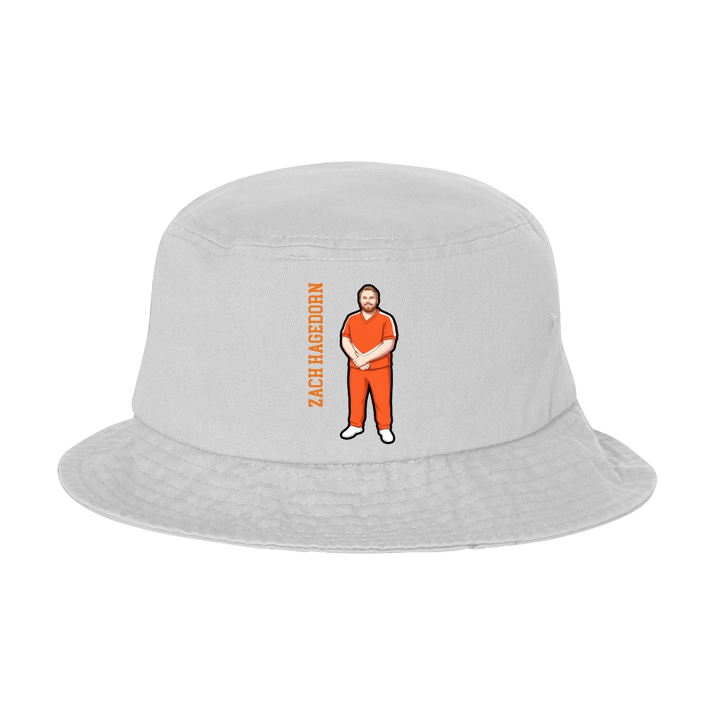 Bucket Cap — Name Vertical in White
