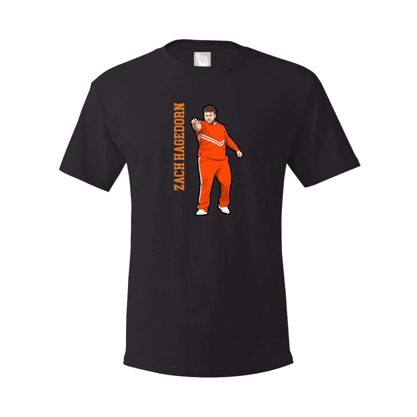 Youth Tee — Name Vertical in Black