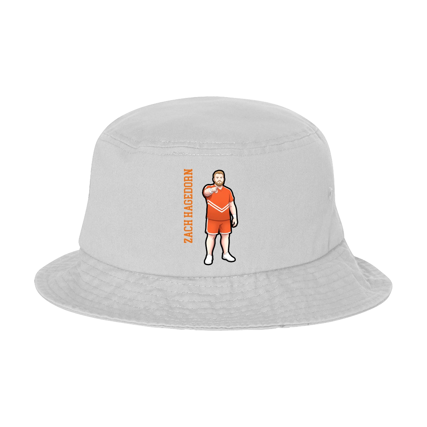 Bucket Cap — Name Vertical in White