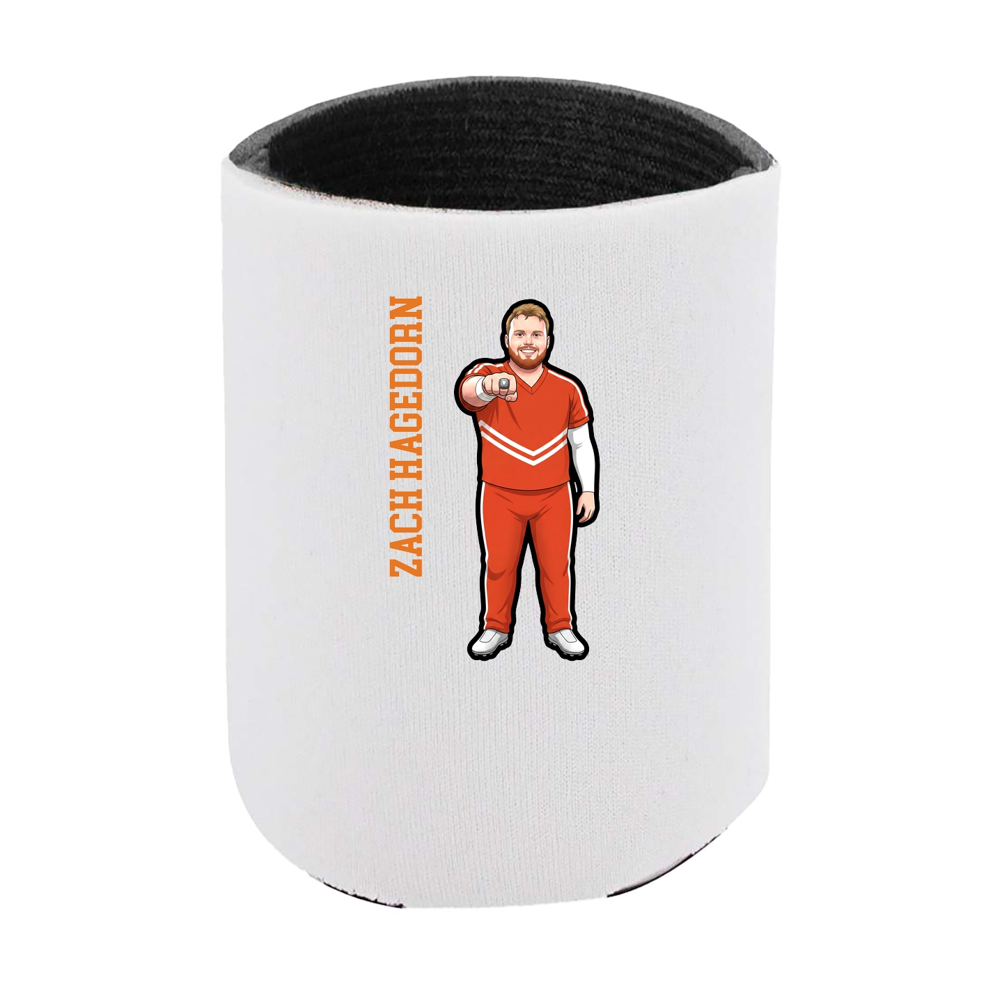 Can Holder — Name Vertical in White