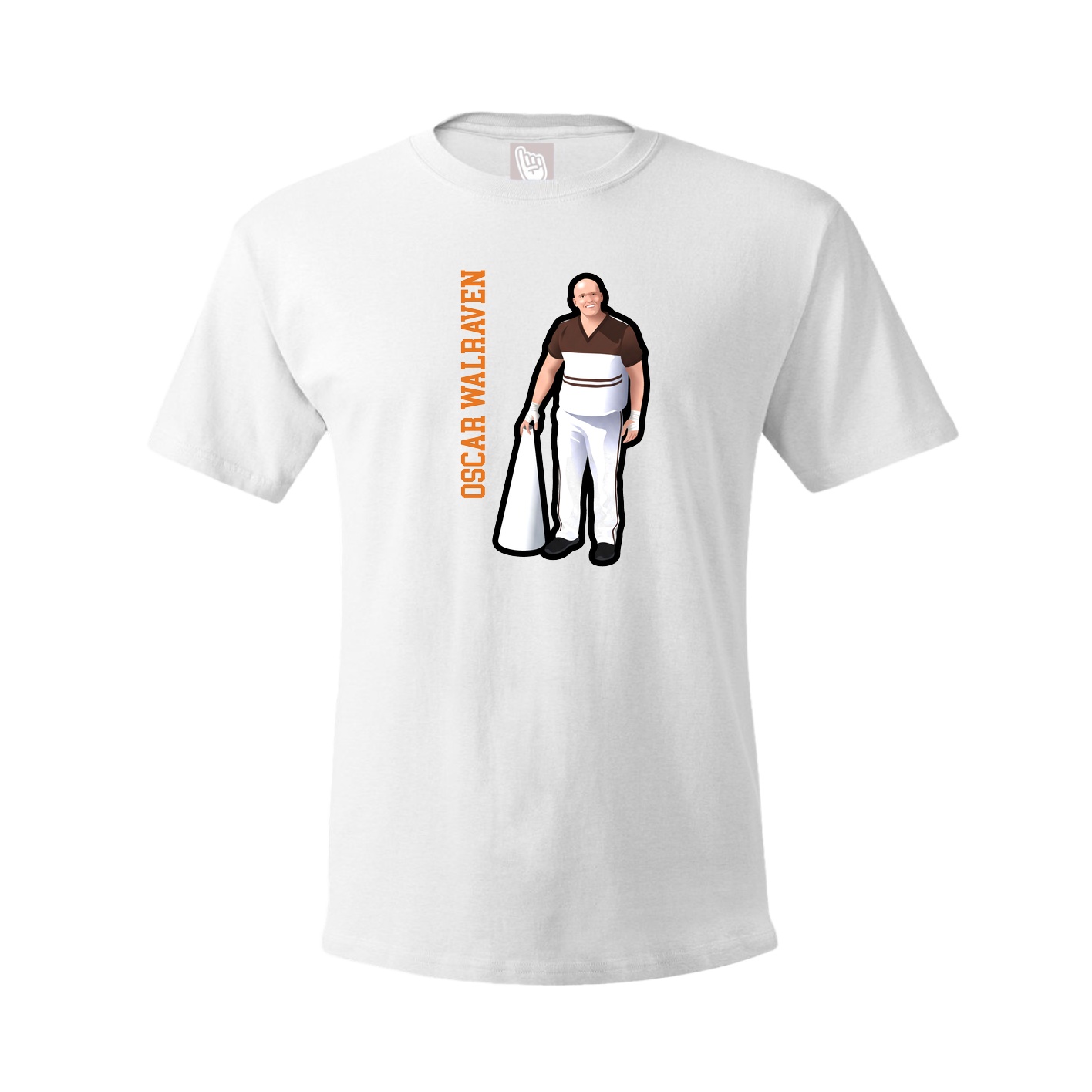 Youth Tee — Name Vertical in White