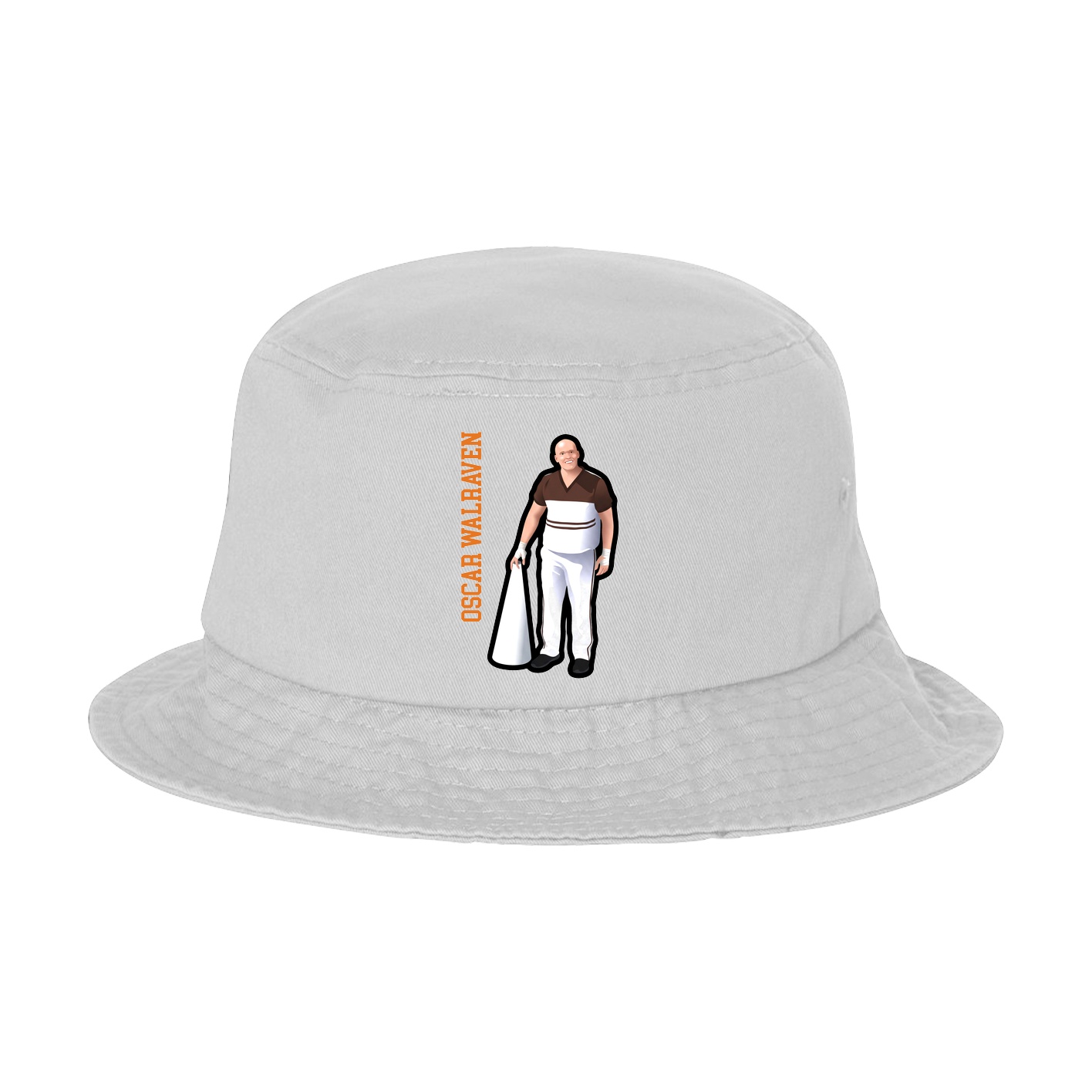 Bucket Cap — Name Vertical in White