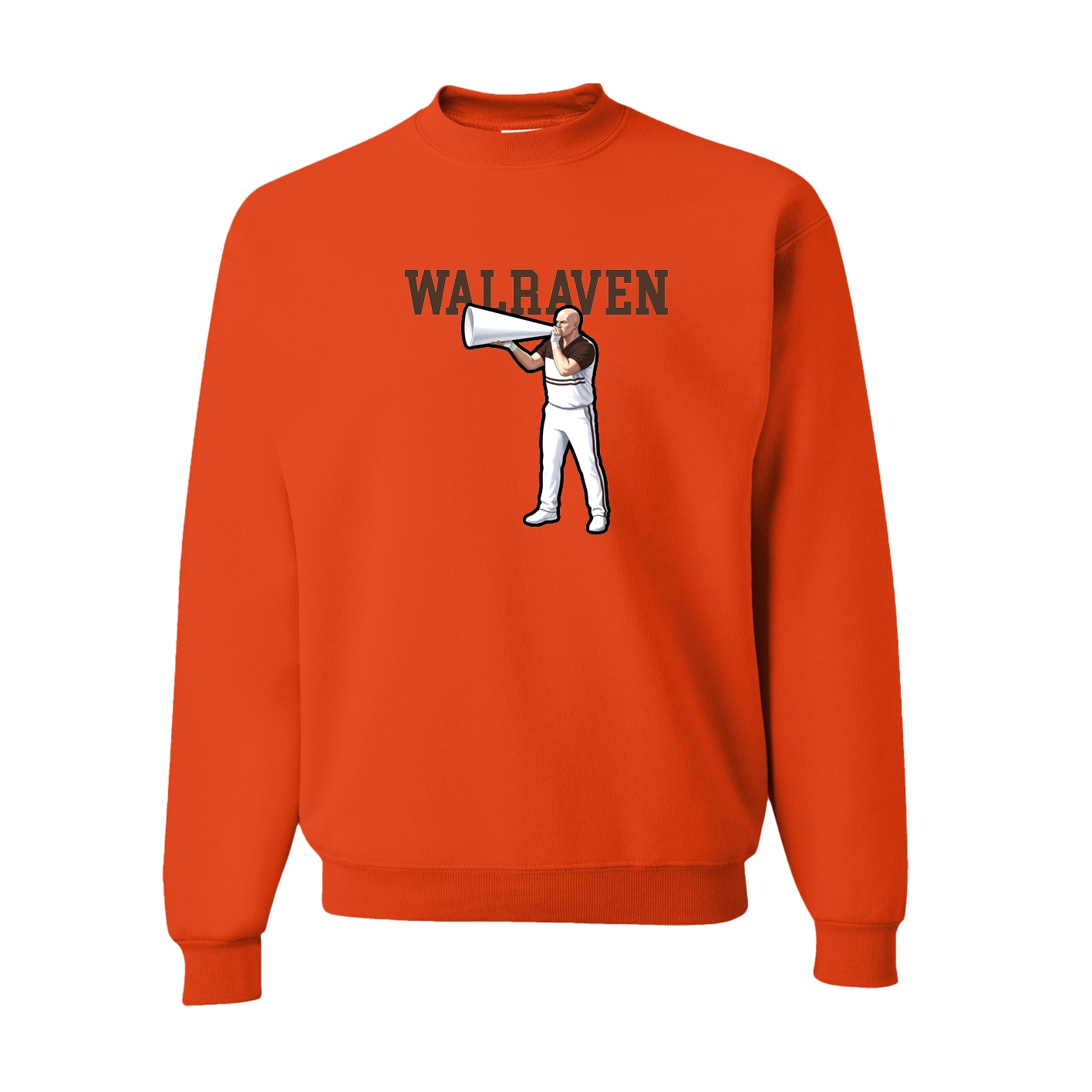 Fleece Crew — Shirsey in Orange