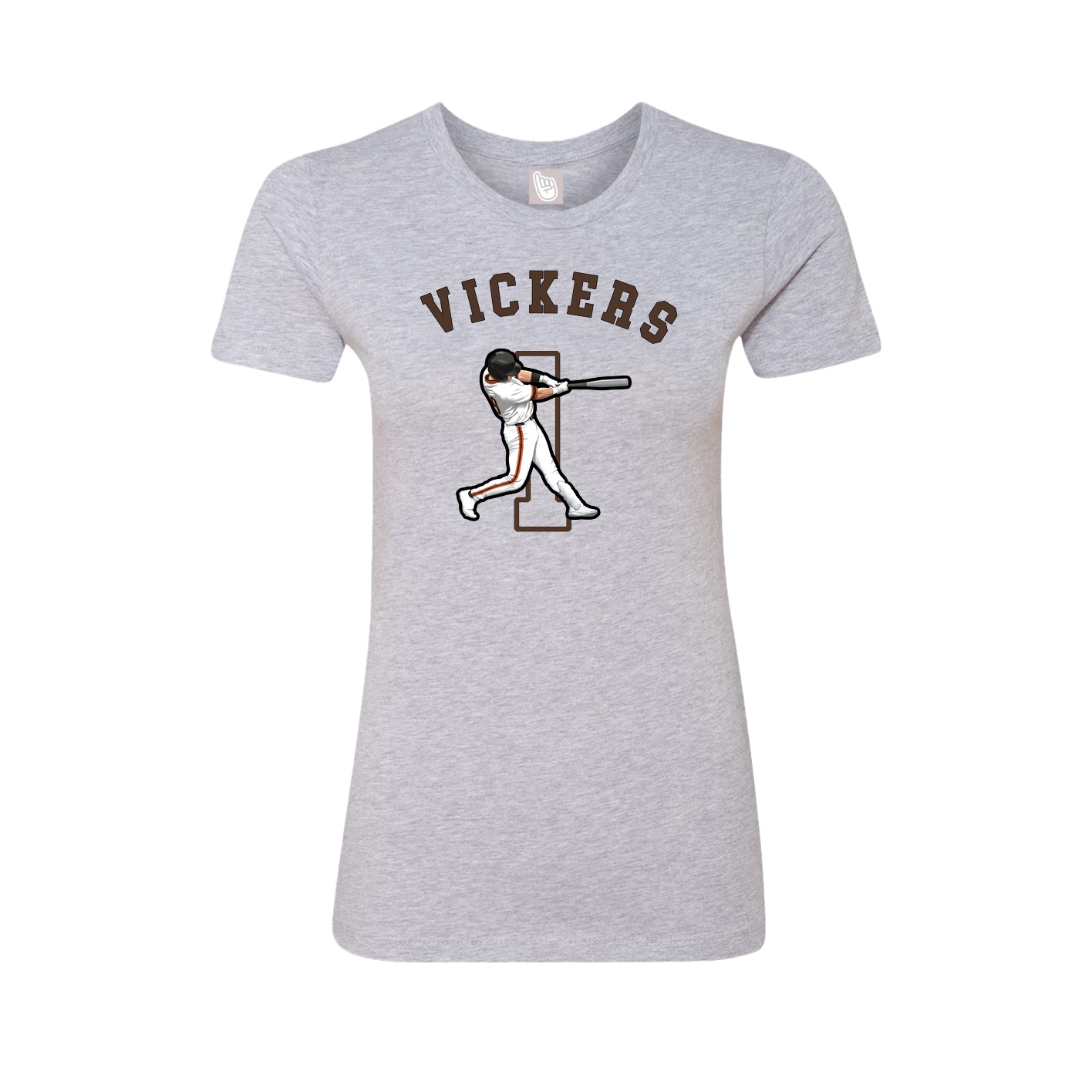 Fitted Women's Tee — Shirsey Arch in Grey