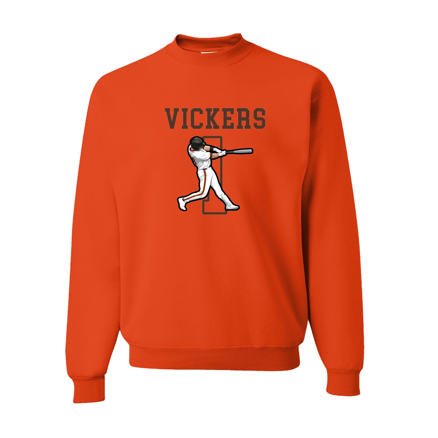 Fleece Crew — Shirsey in Orange