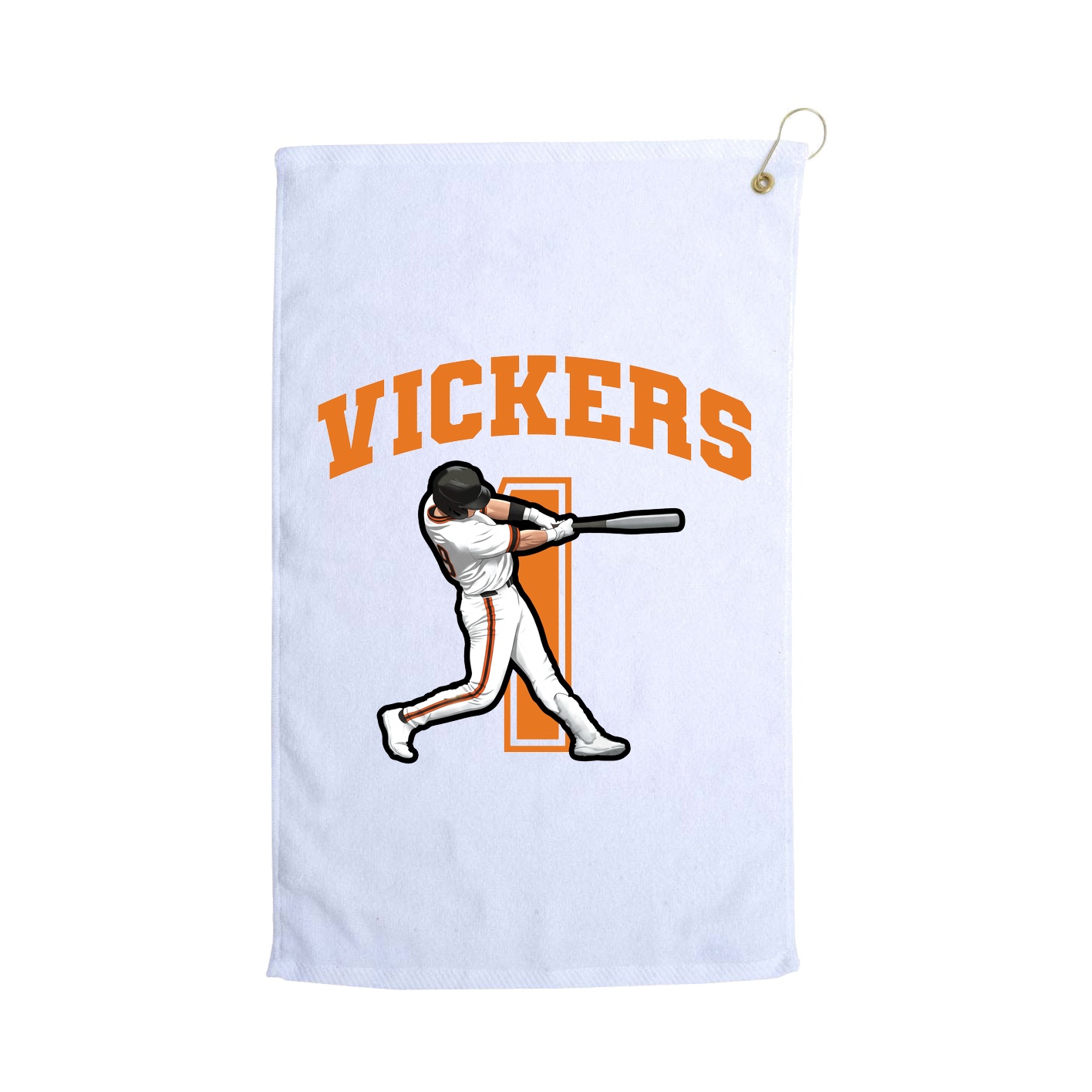 Golf Towel — Number in White