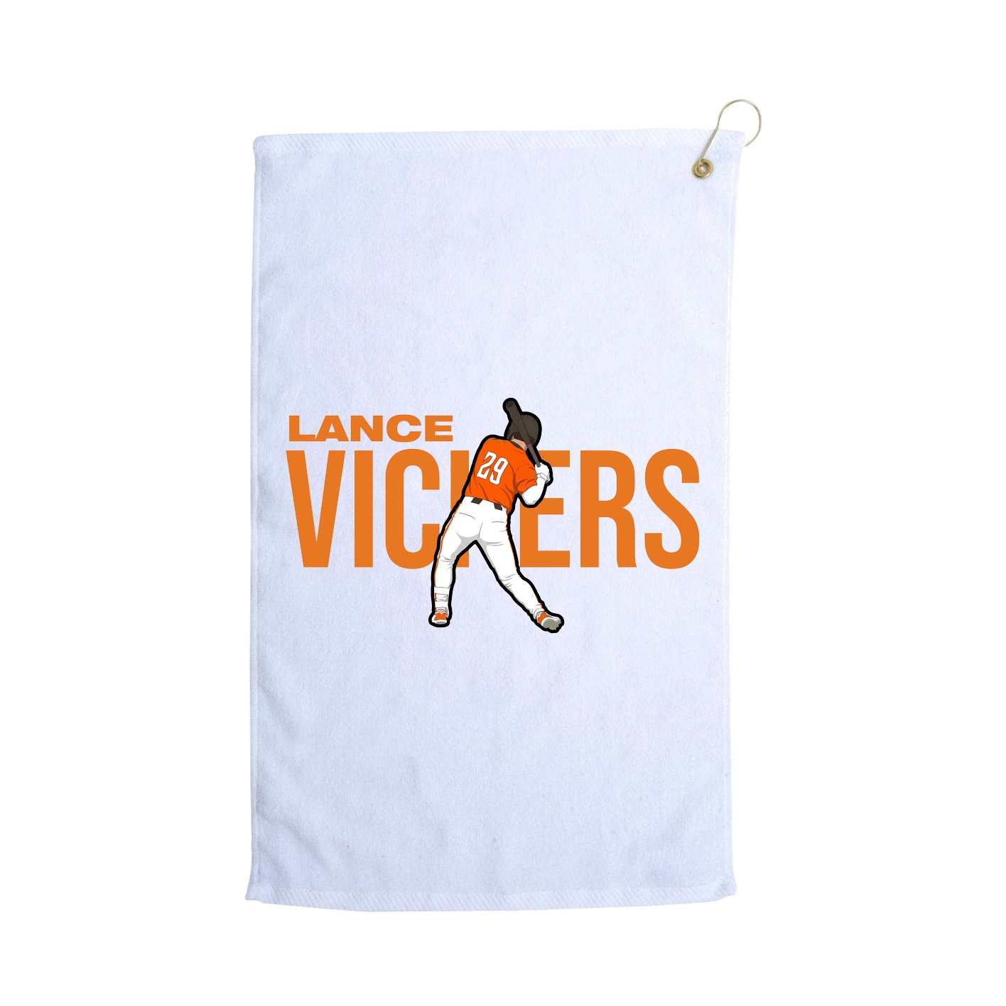 Golf Towel — Player Name in White